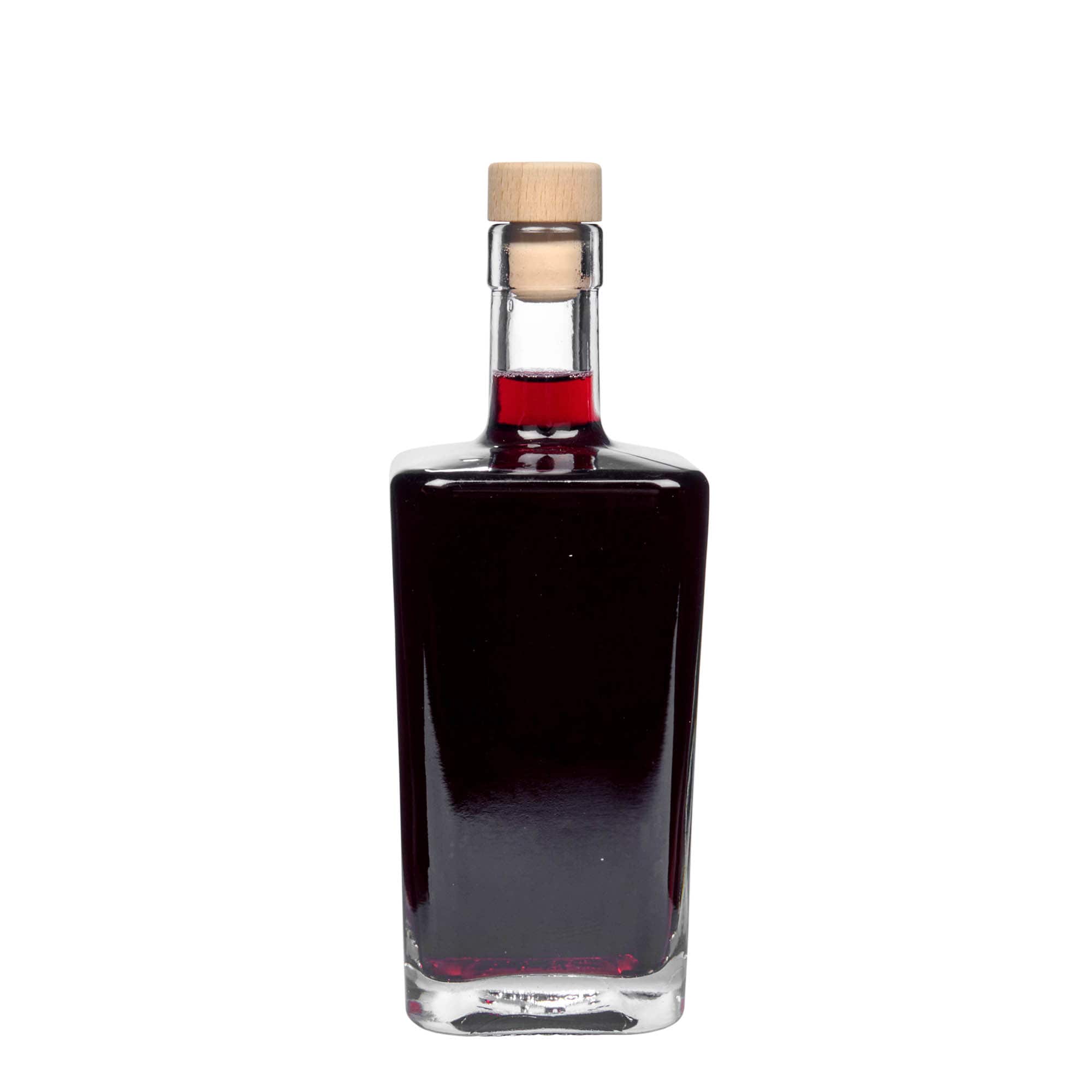 Γυάλινο μπουκάλι 'Noel' 500 ml, τετράγωνο, στόμιο: φελλός