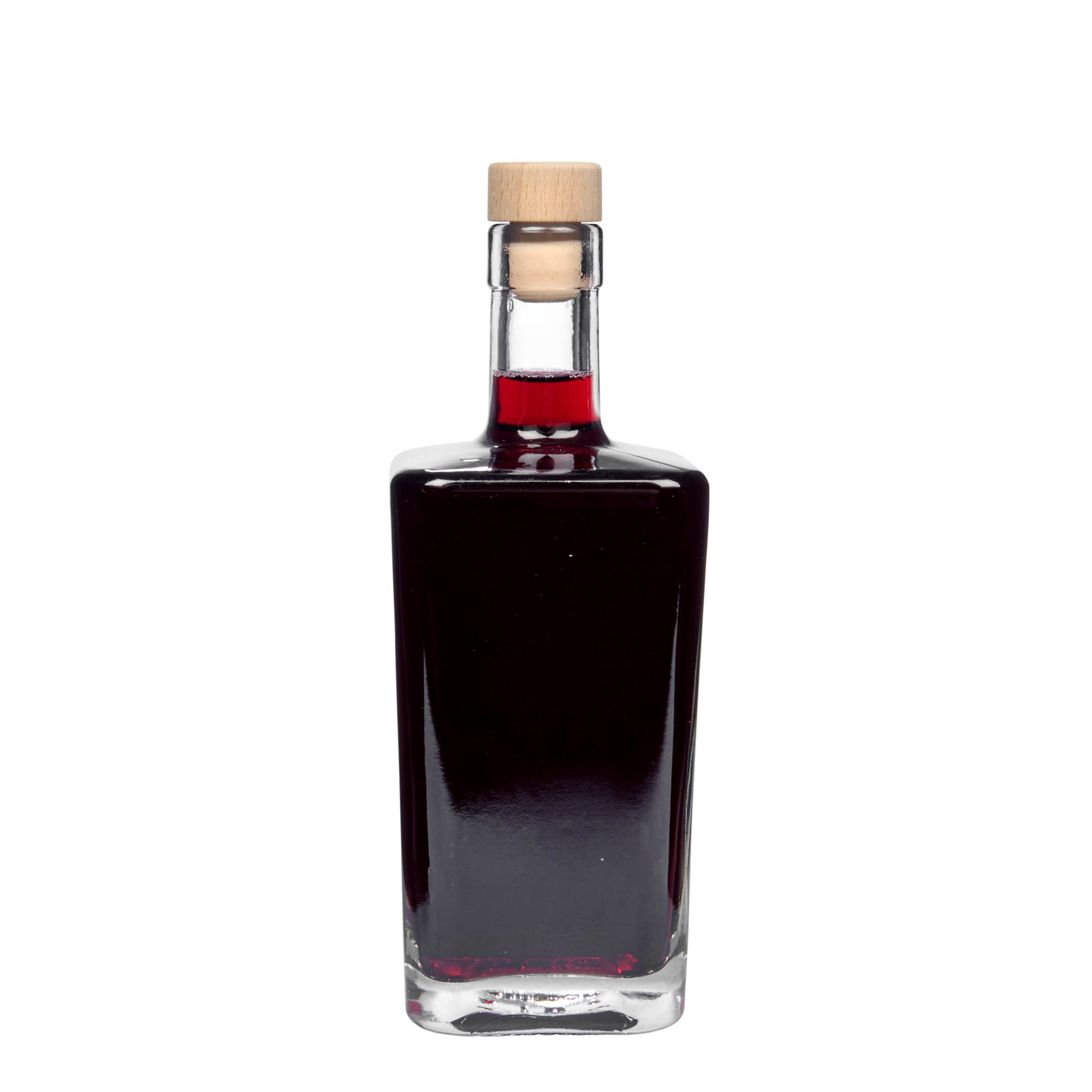 Γυάλινο μπουκάλι 'Noel' 500 ml, τετράγωνο, στόμιο: φελλός