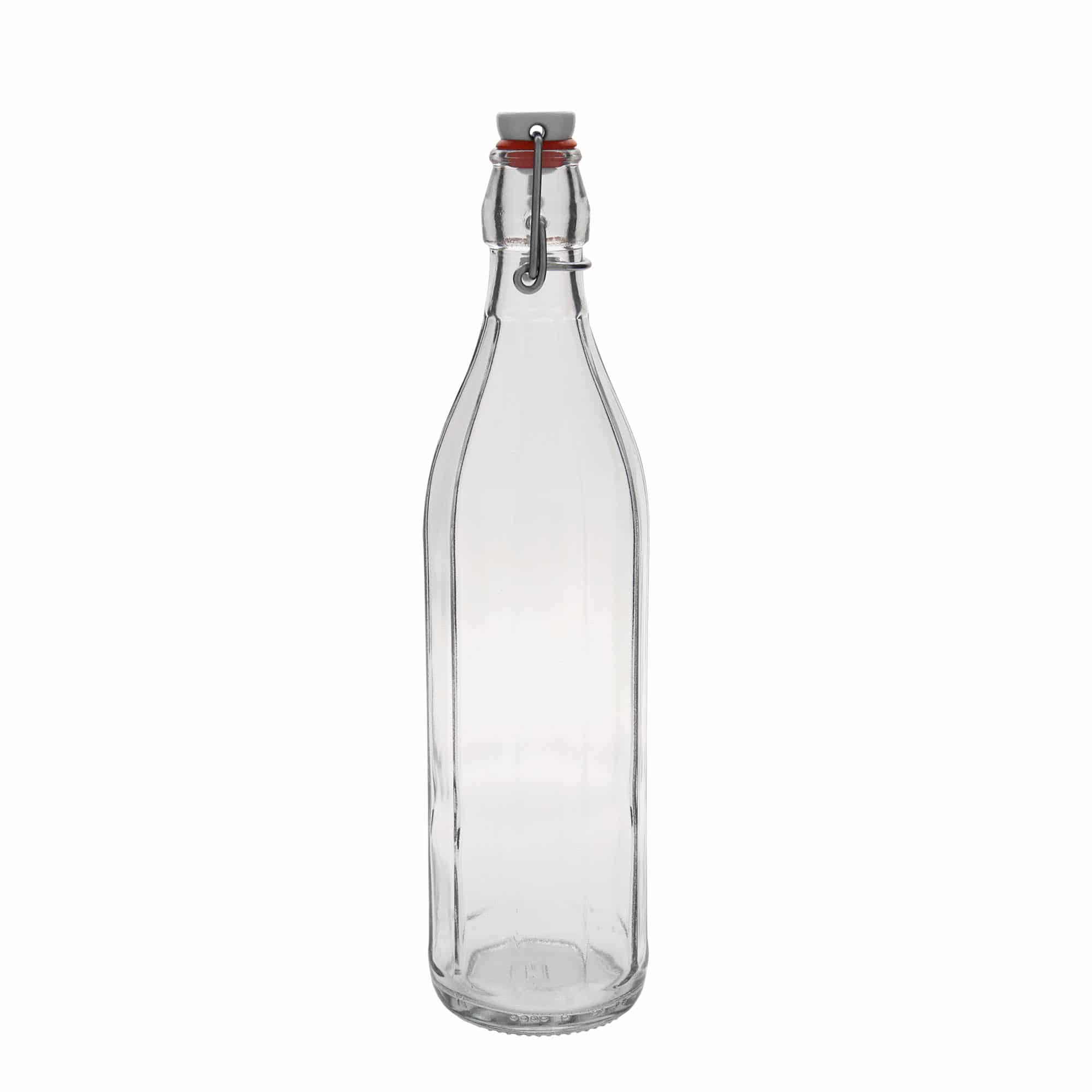 Γυάλινο μπουκάλι 'Bravo' 750 ml, δεκάγωνο, στόμιο: μηχανικό πώμα