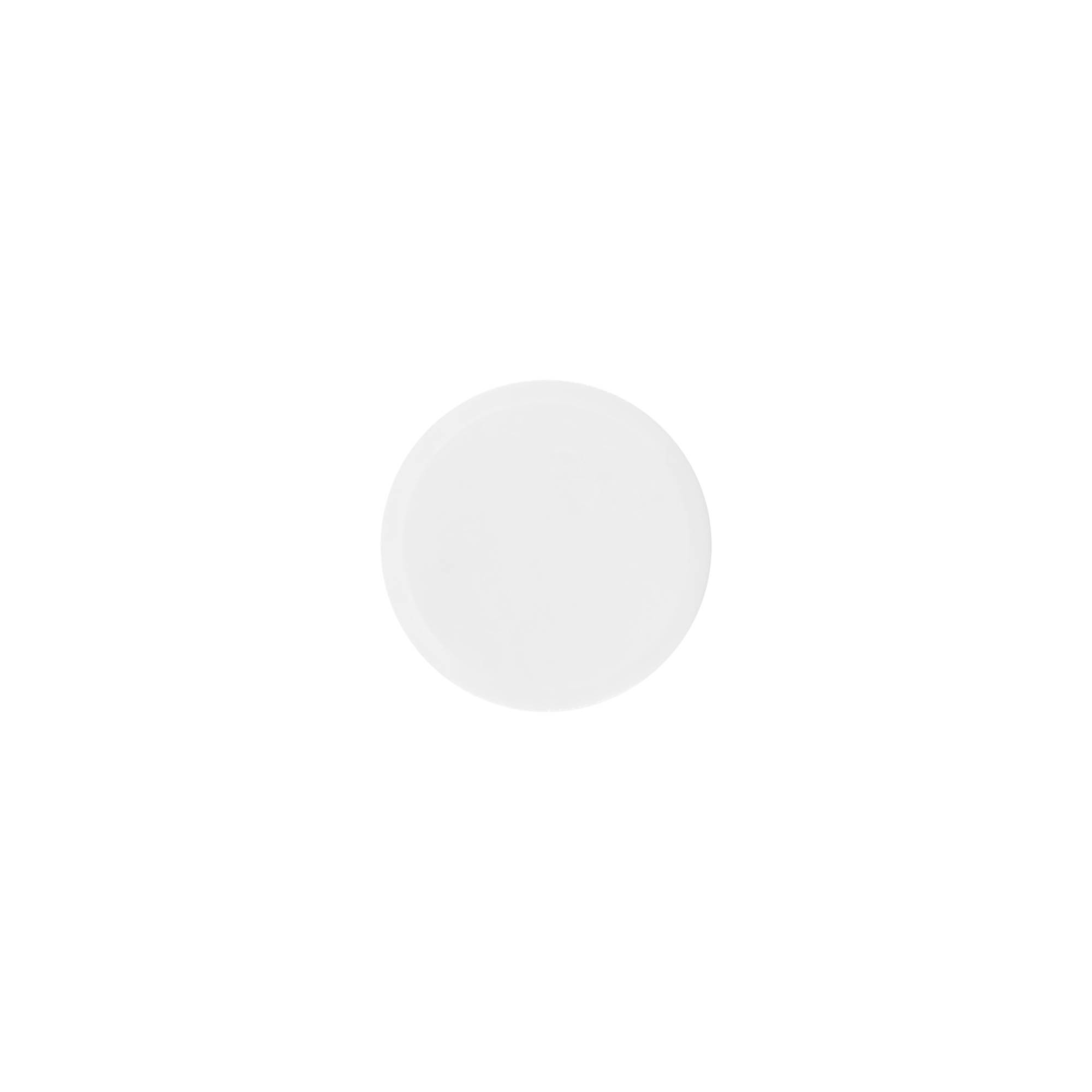 Βιδωτό πώμα 'White Line' 35ml, πλαστικό PP, λευκό