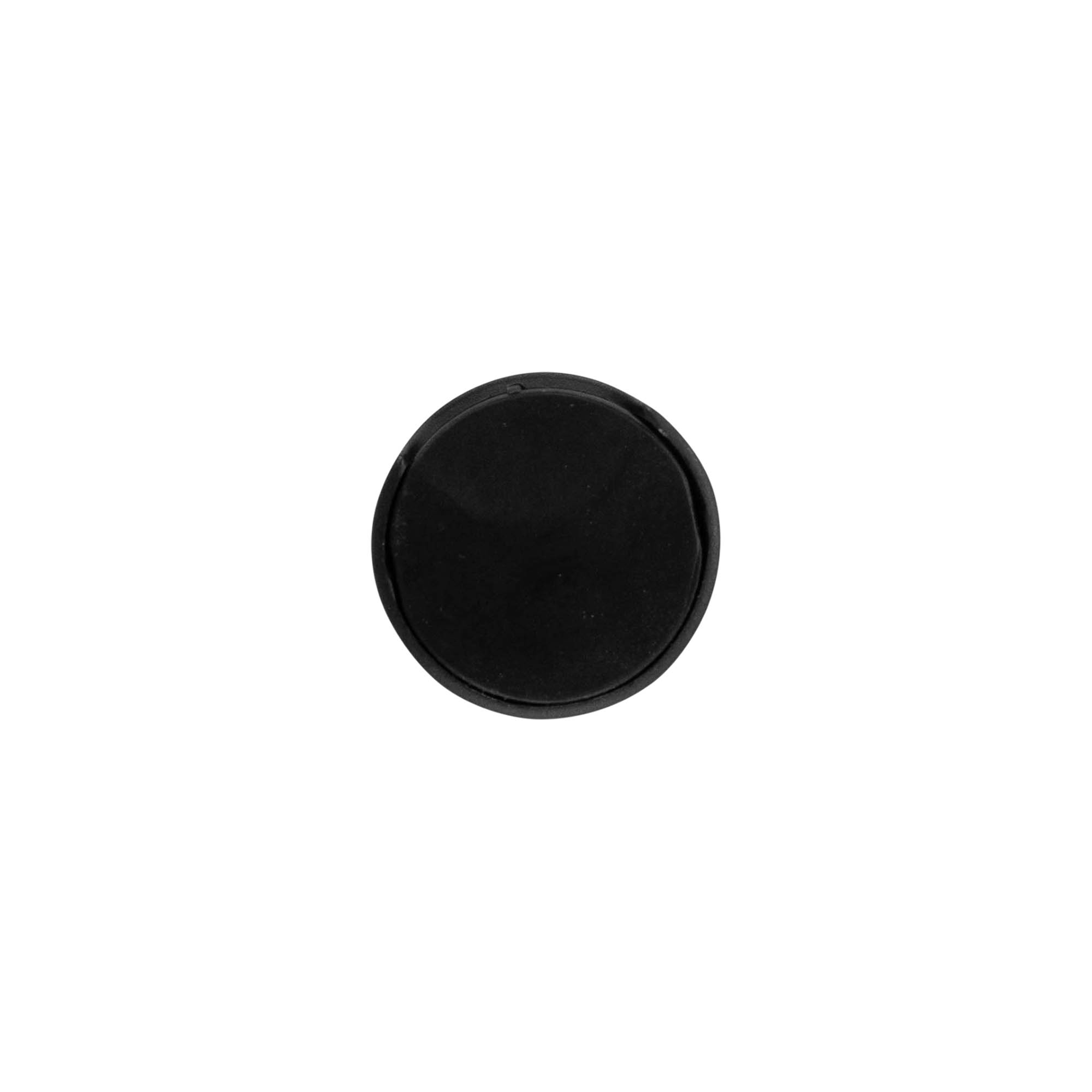 Κάλυμμα με βίδα Disc Top, πλαστικό PP, μαύρο, για στόμιο: 24/410