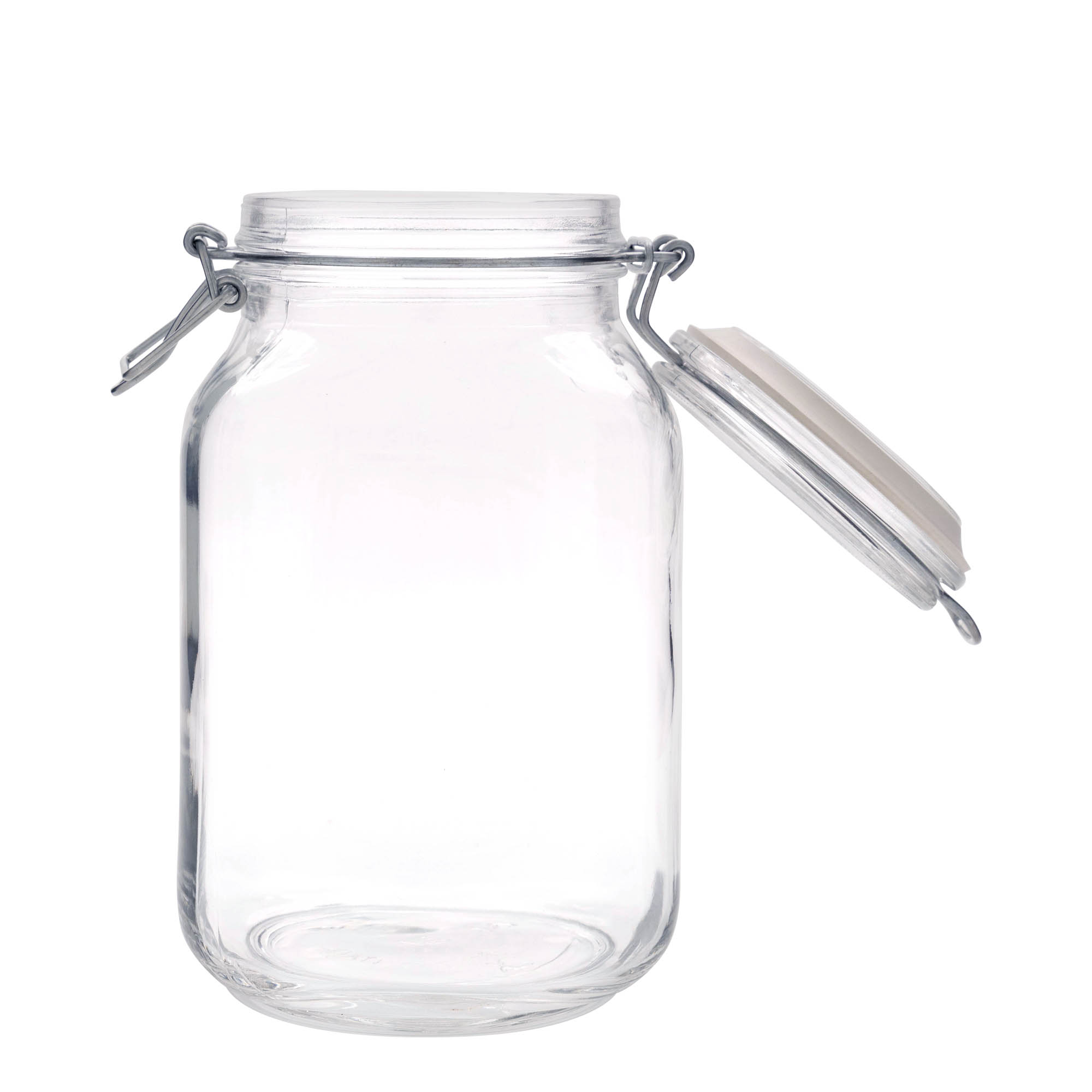 Βάζο με καπάκι με κλιπ 'Fido' 2.000 ml, τετράγωνο, στόμιο: καπάκι με κλιπ