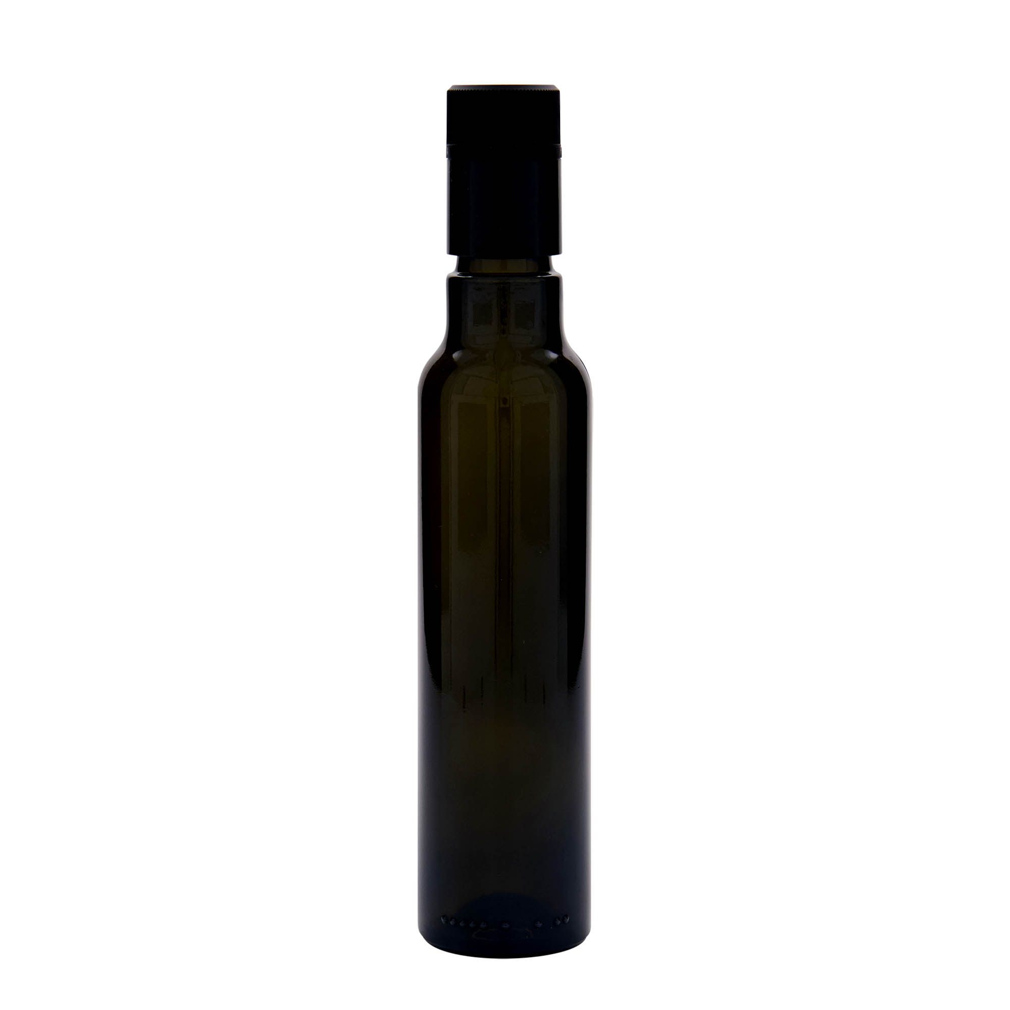 Μπουκάλι για ξίδι/λάδι 'Willy New' 250 ml, γυάλινο, πράσινο αντικέ, στόμιο: DOP