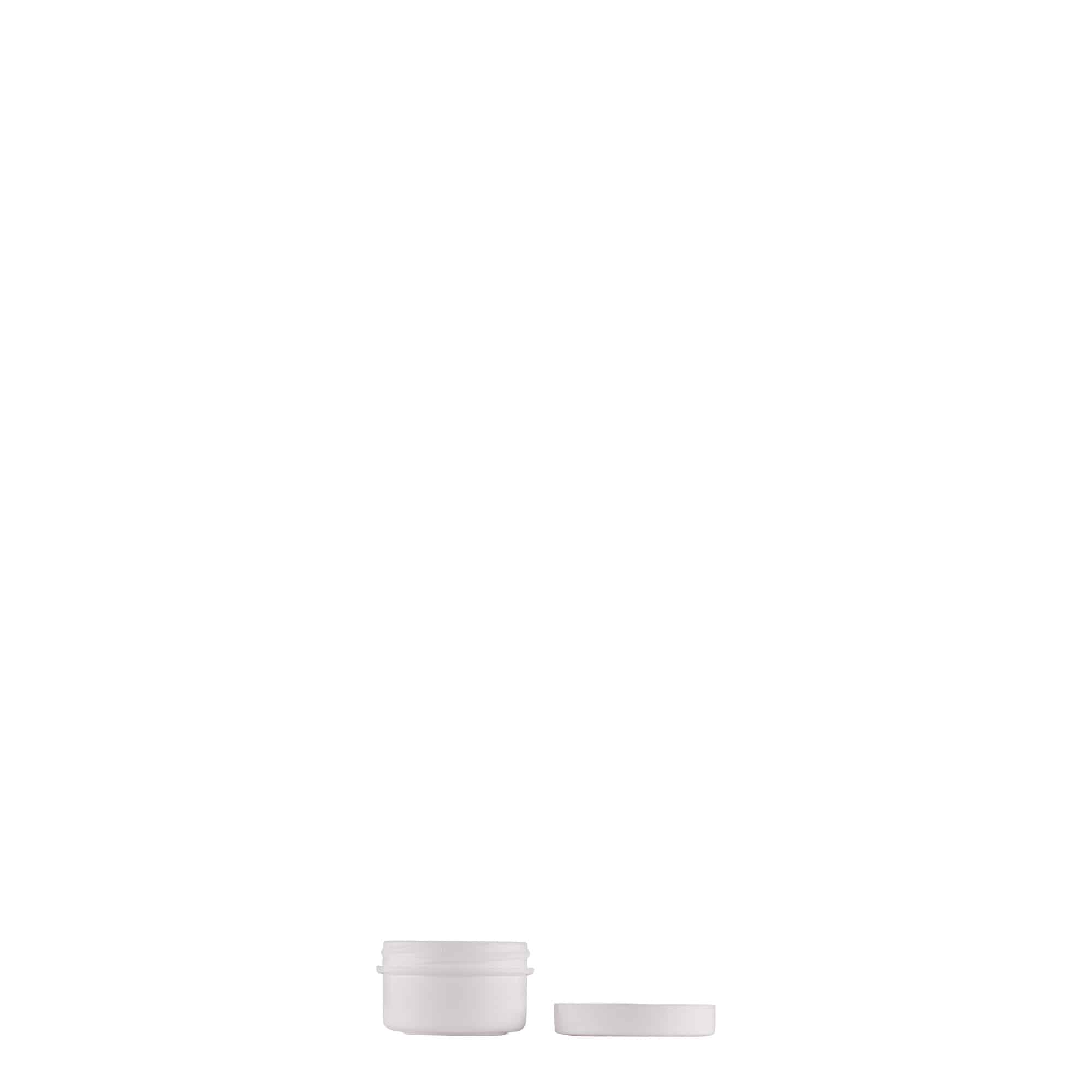 6 ml πλαστικό δοχείο 'White Line', PP, λευκό, στόμιο: βιδωτό καπάκι