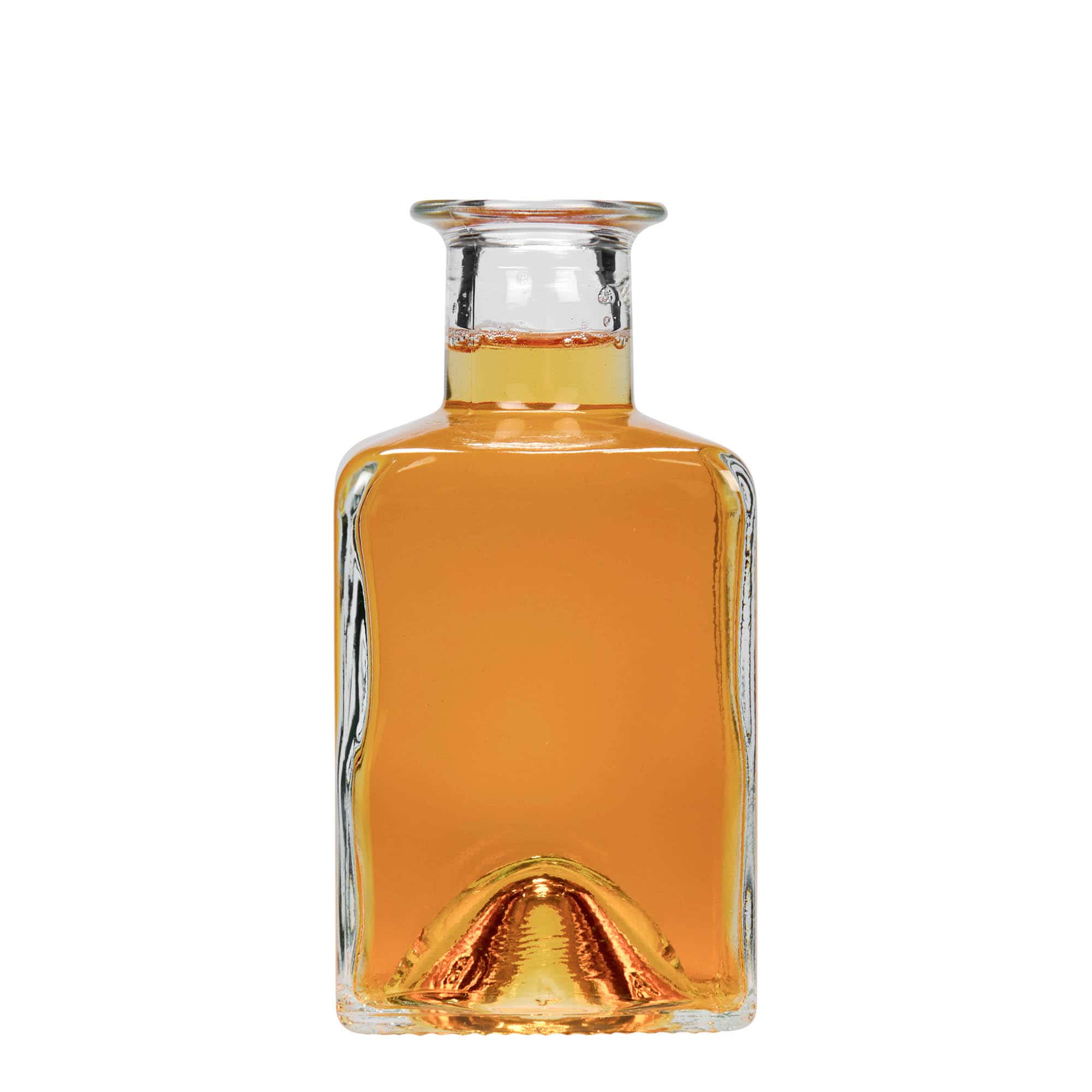 Γυάλινο μπουκάλι 'Kubica' 200 ml, τετράγωνο, στόμιο: φελλός