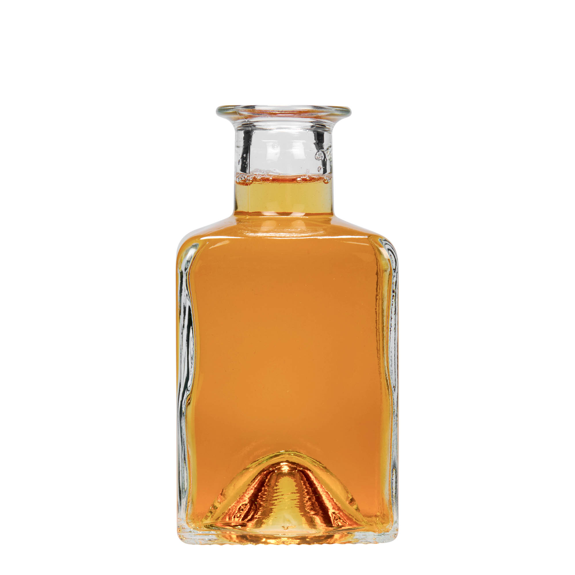 Γυάλινο μπουκάλι 'Kubica' 200 ml, τετράγωνο, στόμιο: φελλός