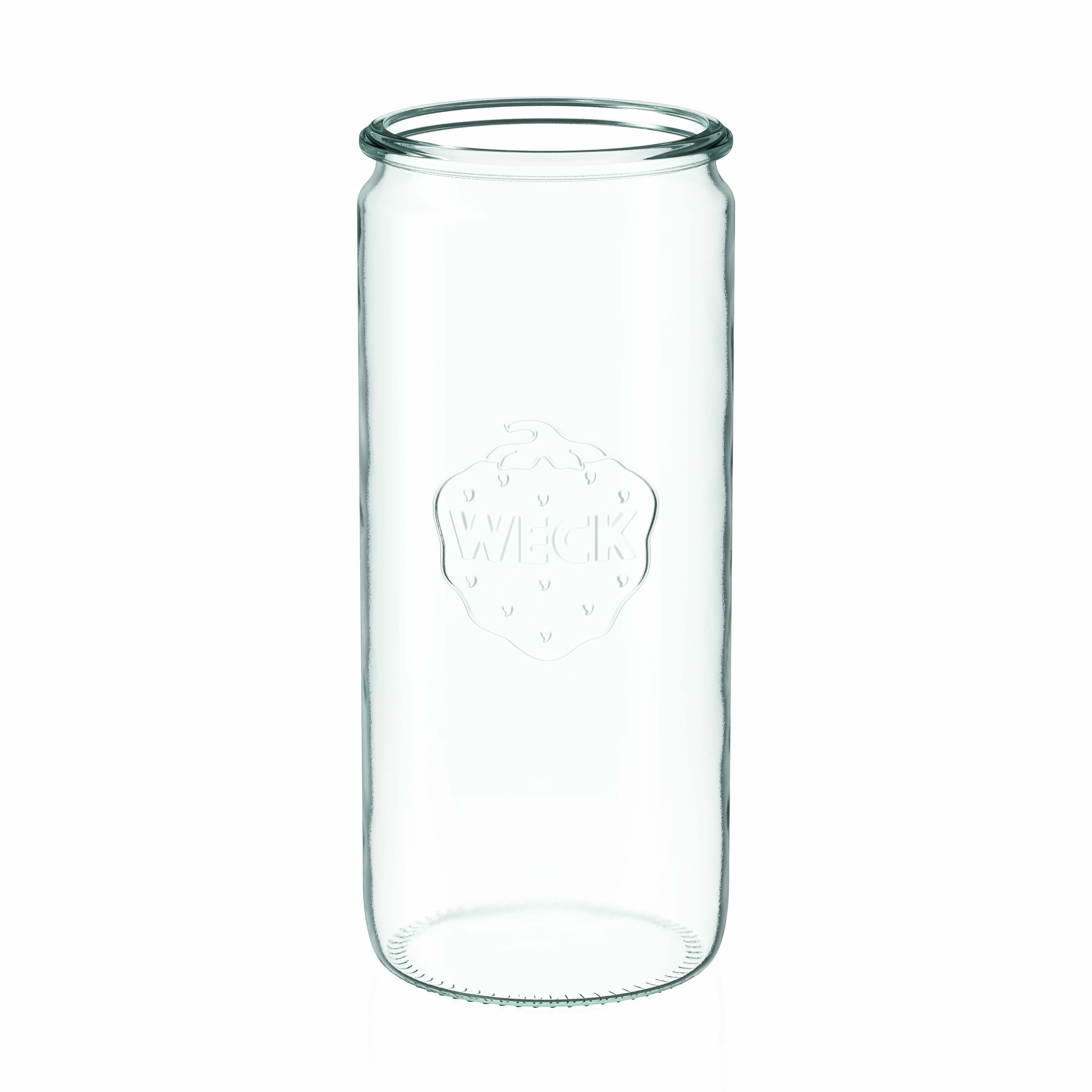 6x Κυλινδρικό βάζο WECK 1040 ml με γυάλινο καπάκι RR 80