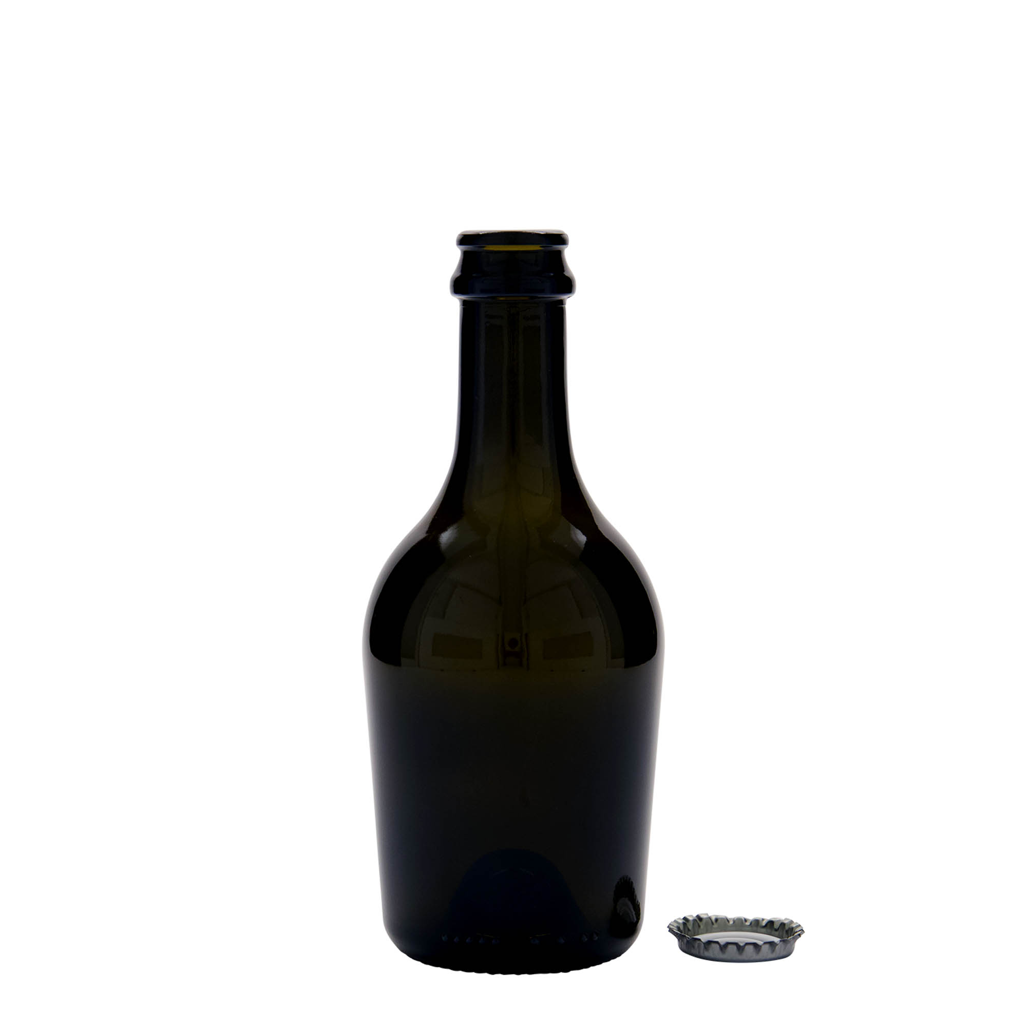 Μπουκάλι μπύρας/σαμπάνιας 'Butterfly' 330 ml, γυάλινο, πράσινο αντικέ, στόμιο: μεταλλική τάπα
