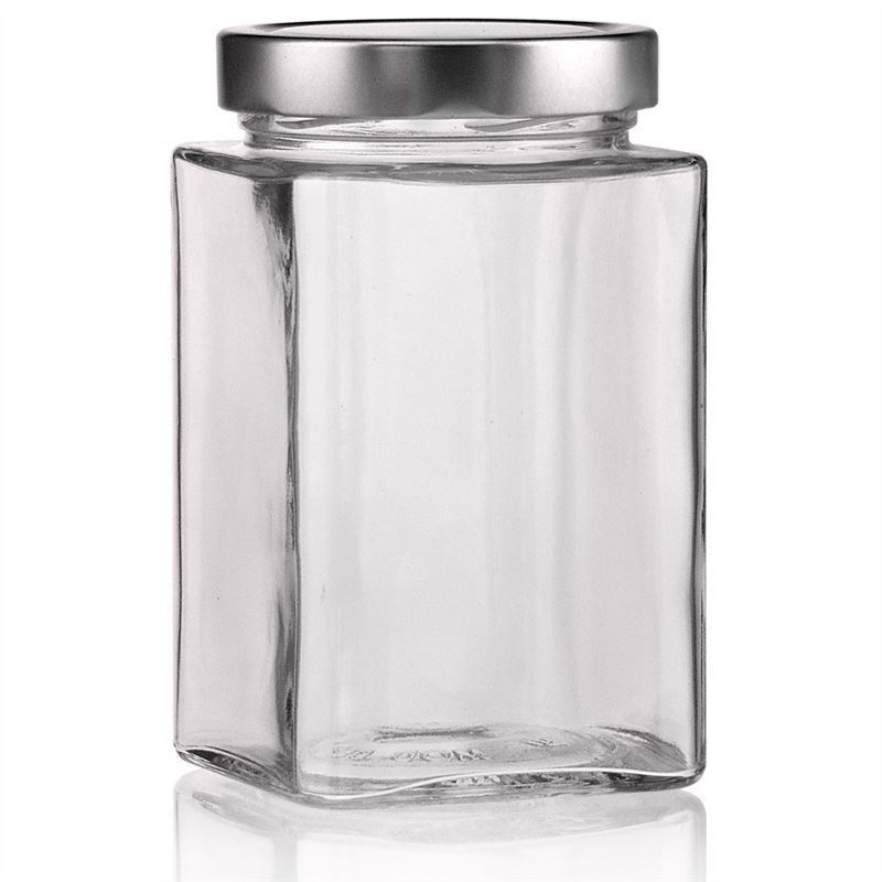 Τετράγωνο βάζο 'Ίκαρος' 720 ml, στόμιο: deep twist-off (DTO 82) Τετράγωνο βάζο 'Ίκαρος' 720 ml, στόμιο: deep twist-off (DTO 82)