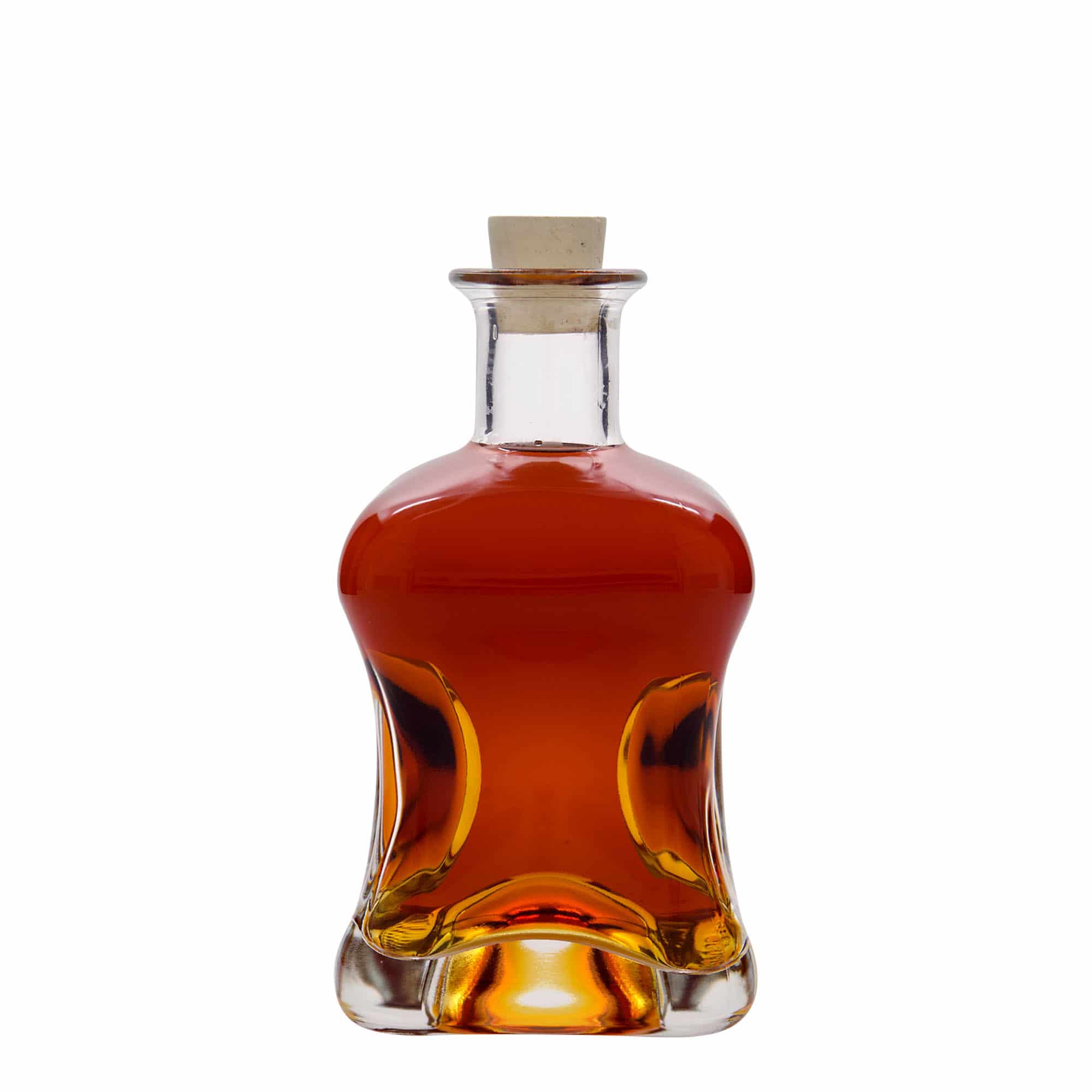Γυάλινο μπουκάλι 'Dublin' 500 ml, τετράγωνο, στόμιο: φελλός