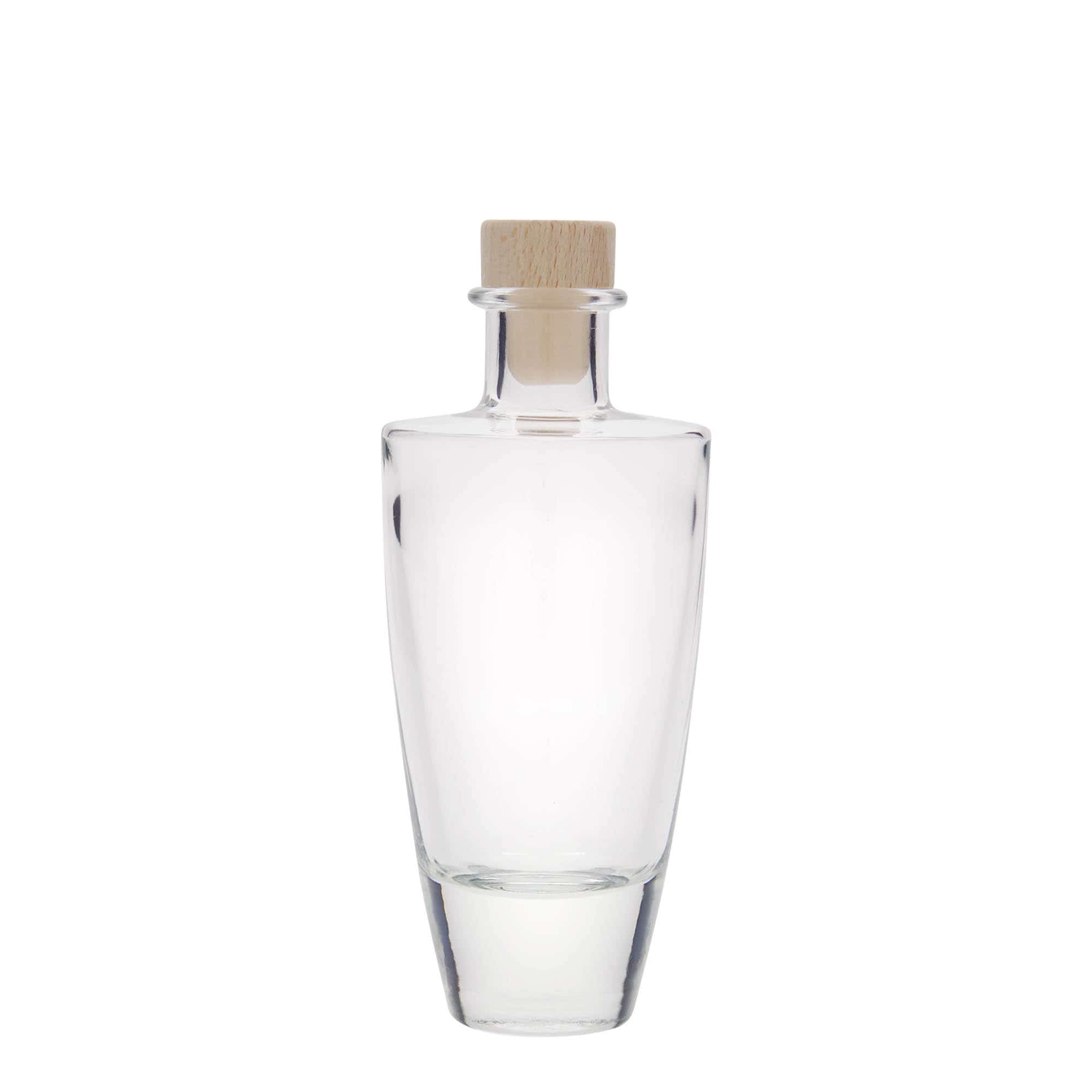 Γυάλινο μπουκάλι 'Vanessa' 200 ml, οβάλ, στόμιο: φελλός