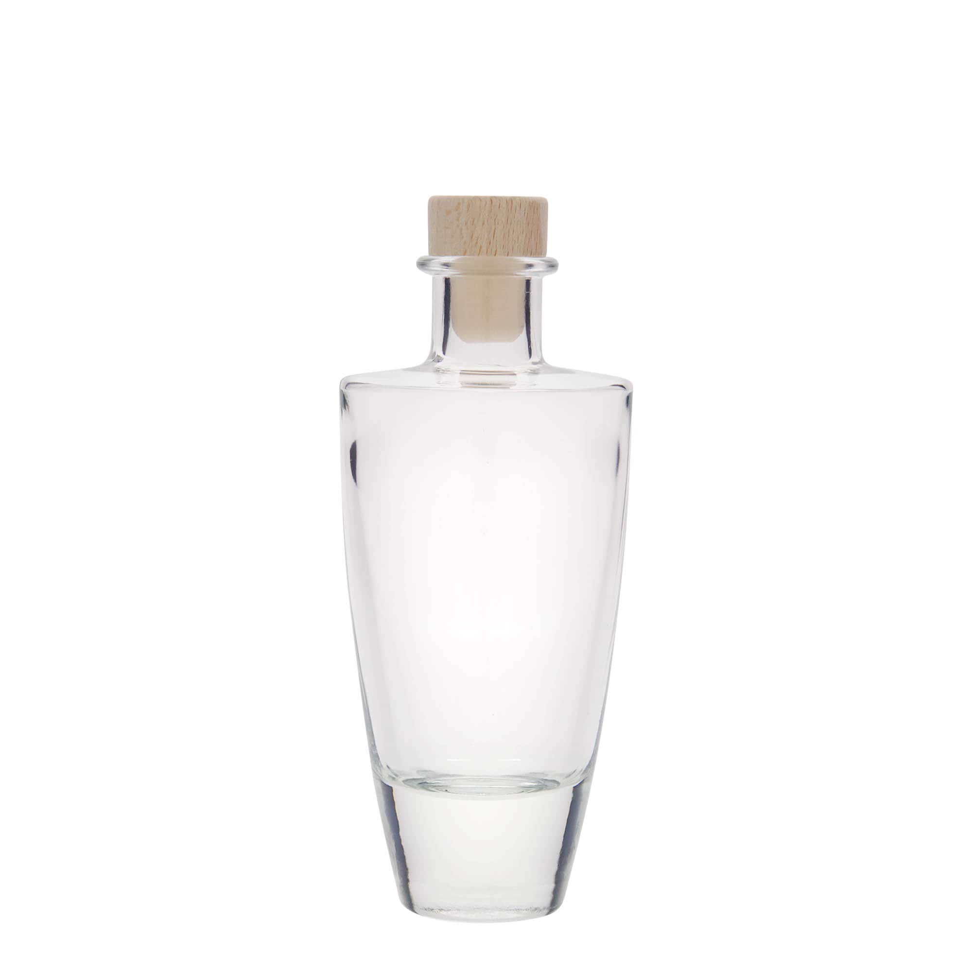 200 ml γυάλινο μπουκάλι 'Vanessa', οβάλ, στόμιο: φελλός