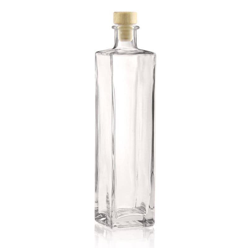 Γυάλινο μπουκάλι 'Rafaello' 500 ml, τετράγωνο, στόμιο: φελλός