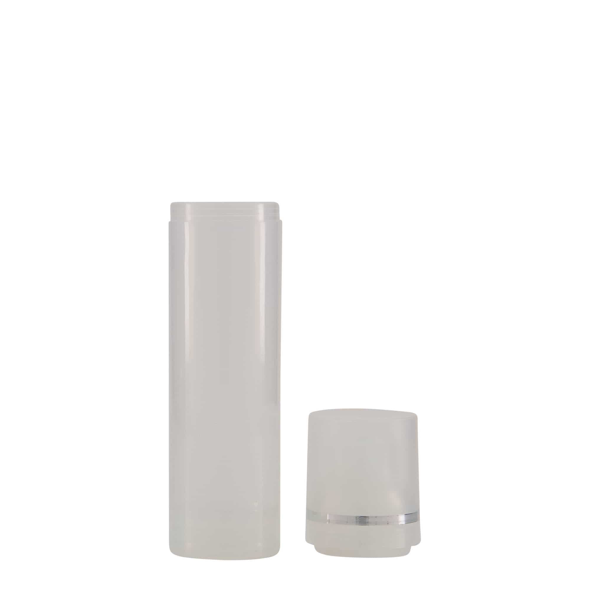 Airless Dispenser 'Mezzo' 75 ml, πλαστικό PP, φυσικό χρώμα