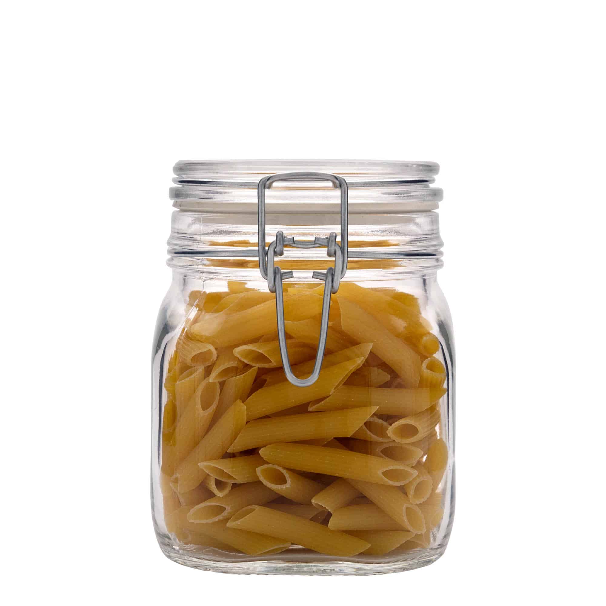 Βάζο με καπάκι με κλιπ 'Fido' 750 ml, τετράγωνο, στόμιο: καπάκι με κλιπ