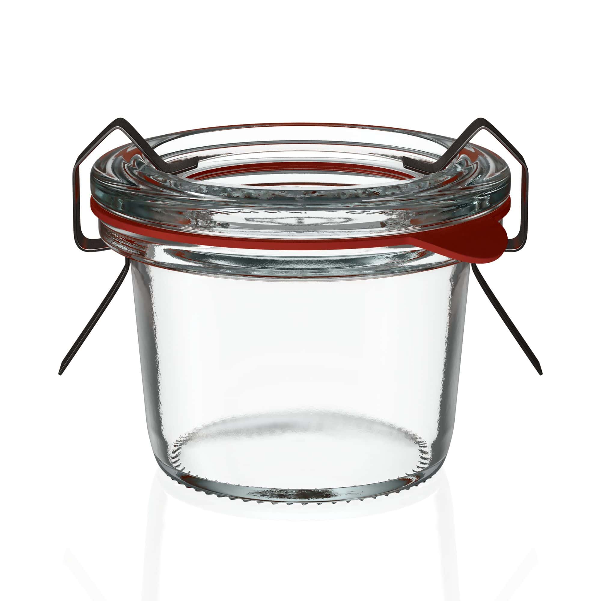 35 ml βάζο WECK με καπάκι, στόμιο: στρογγυλή άκρη