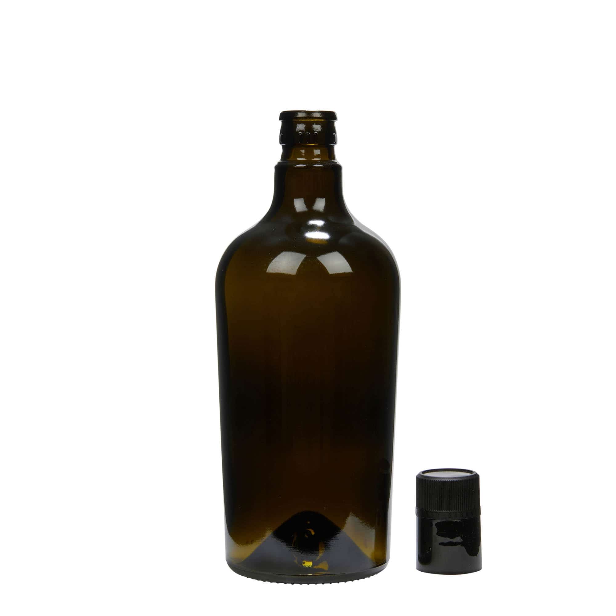 Μπουκάλι για ξίδι/λάδι 'Oleum' 750 ml, γυάλινο, πράσινο αντικέ, στόμιο: DOP