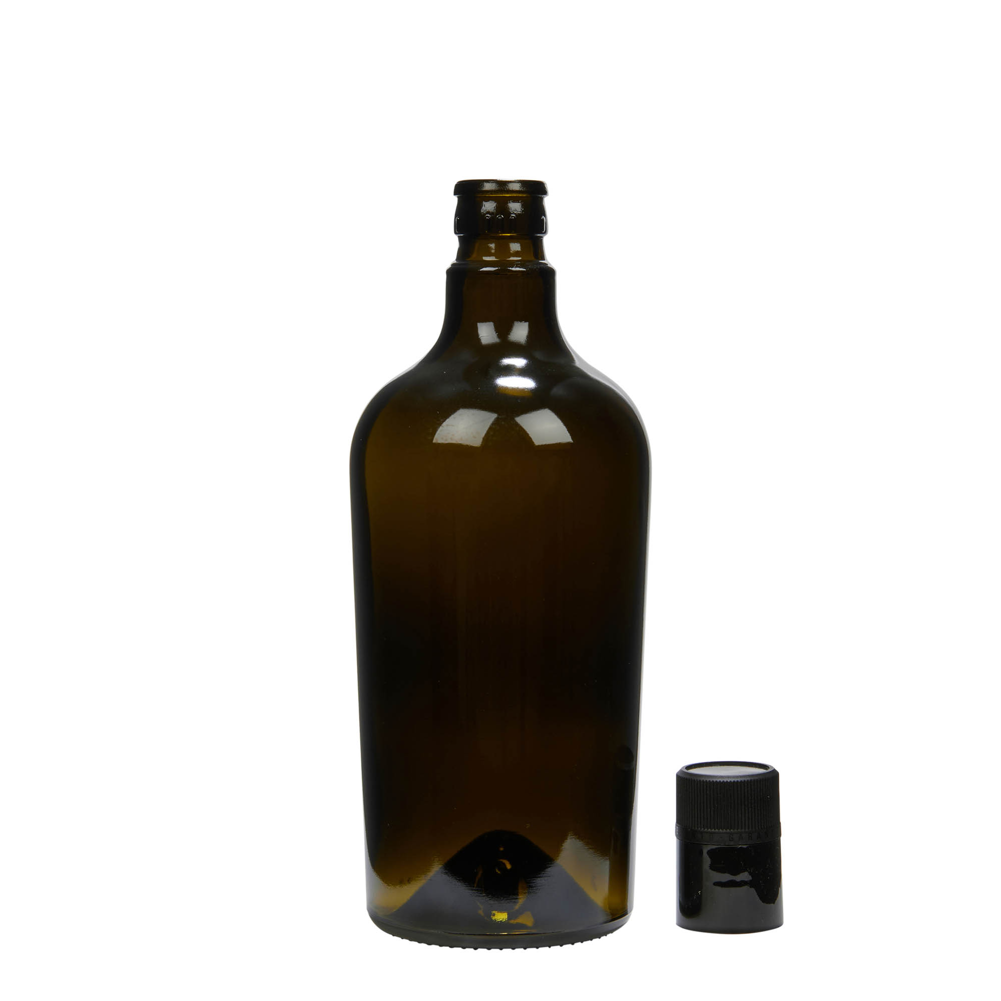 Μπουκάλι για ξίδι/λάδι 'Oleum' 750 ml, γυάλινο, πράσινο αντικέ, στόμιο: DOP