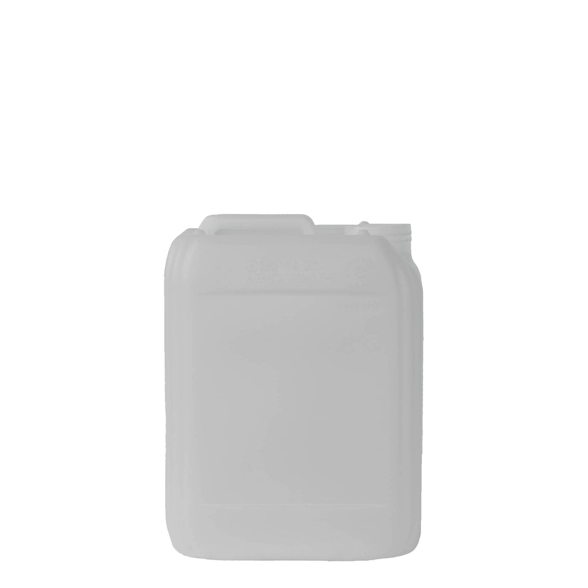 Μπιτόνι 5 l, ορθογώνιο, πλαστικό HDPE, φυσικό χρώμα, στόμιο: ND 55