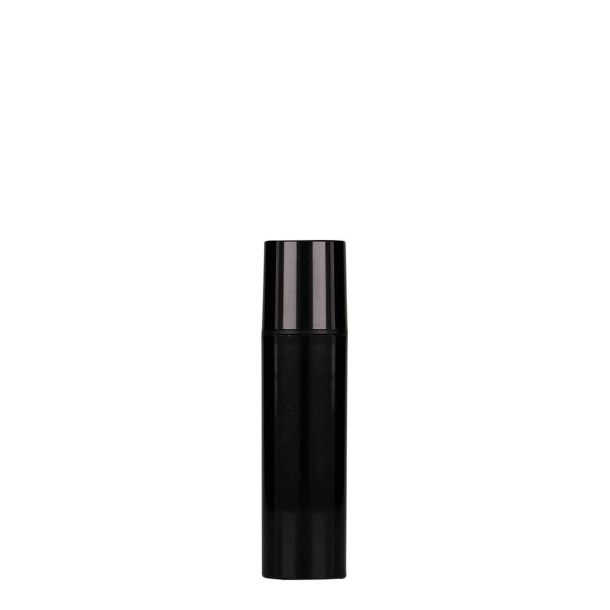 10 ml Airless Διανομέας 'Nano', πλαστικό PP, μαύρο