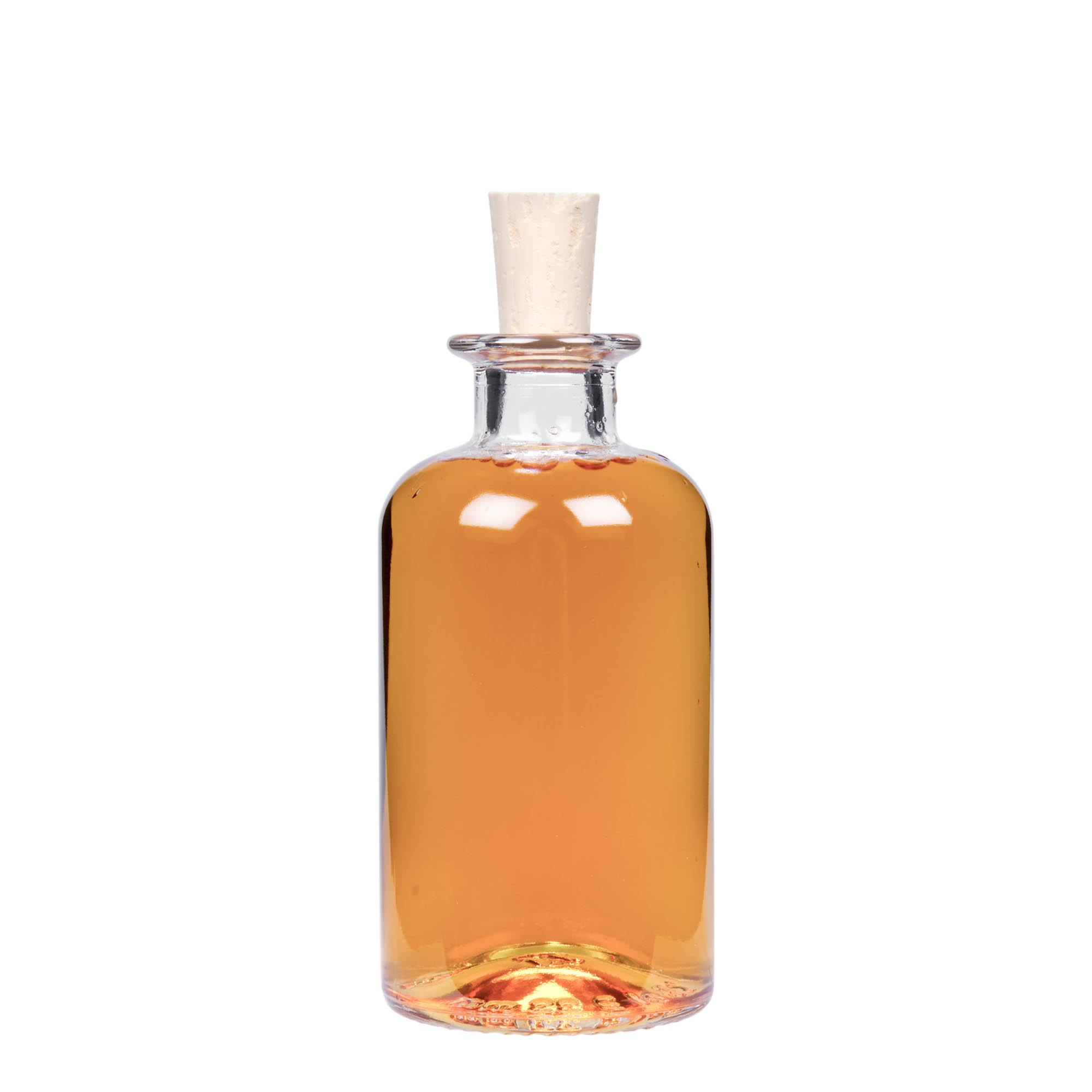 Γυάλινο μπουκάλι φαρμακείου 250 ml, στόμιο: φελλός Γυάλινο μπουκάλι φαρμακείου 250 ml, στόμιο: φελλός