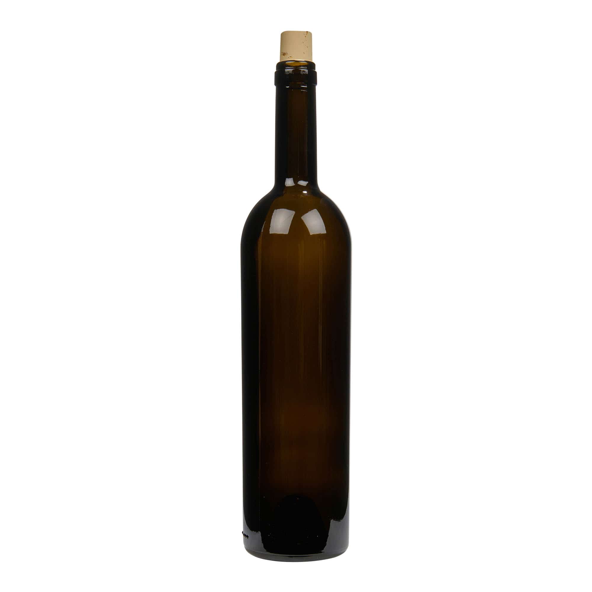 Μπουκάλι κρασιού 'Liberty' 750 ml, πράσινο αντικέ, στόμιο: φελλός