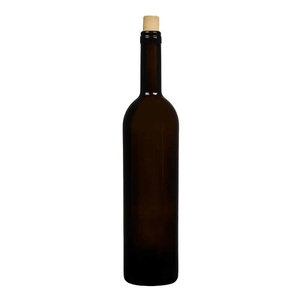 Μπουκάλι κρασιού 'Liberty' 750 ml, πράσινο αντικέ, στόμιο: φελλός