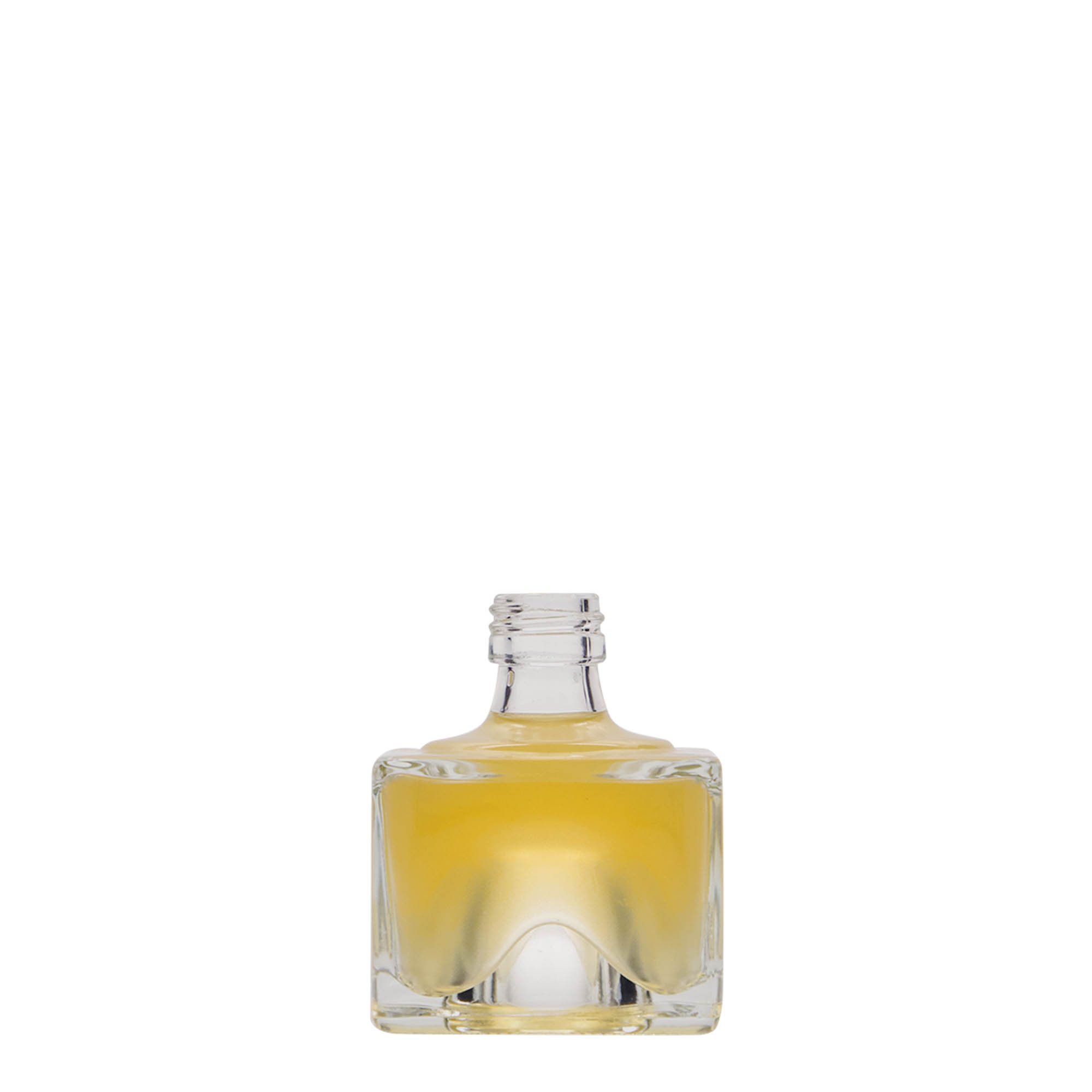 Γυάλινο μπουκάλι 'Cocolores' 40 ml, τετράγωνο, στόμιο: PP 18