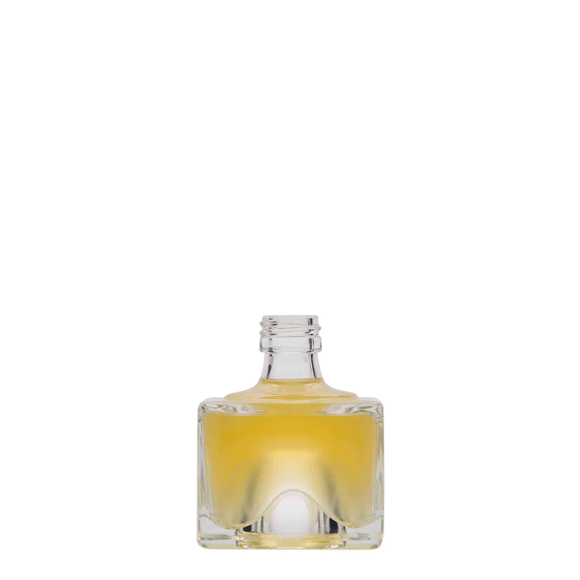 Γυάλινο μπουκάλι 'Cocolores' 40 ml, τετράγωνο, στόμιο: PP 18