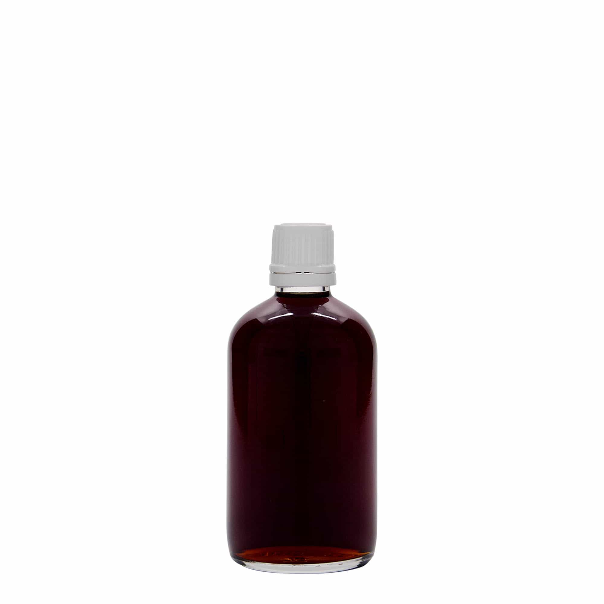 Μπουκάλι φαρμάκου 100 ml, γυάλινο, στόμιο: DIN 18