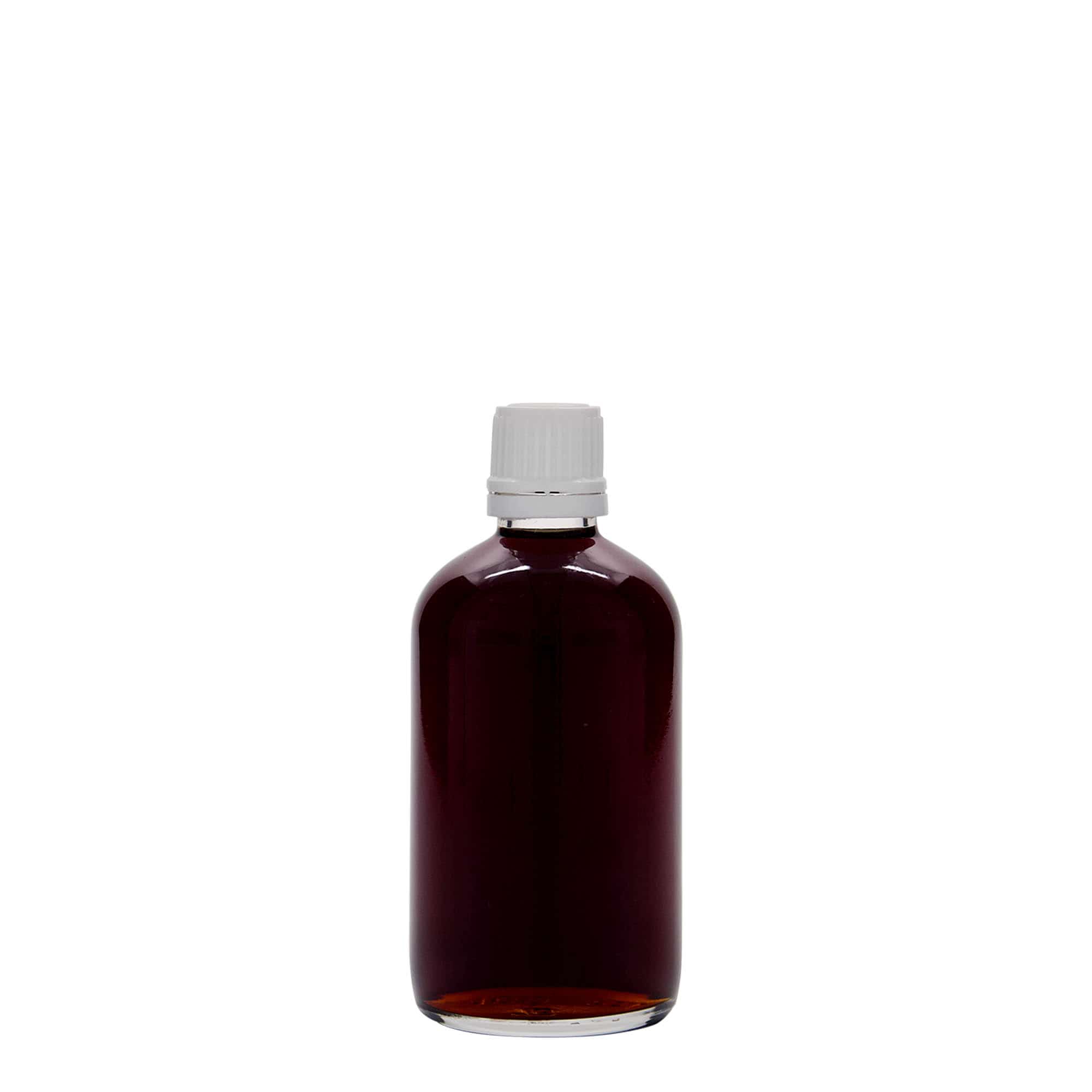 100 ml φιαλίδιο φαρμάκου, γυάλινο, στόμιο: DIN 18