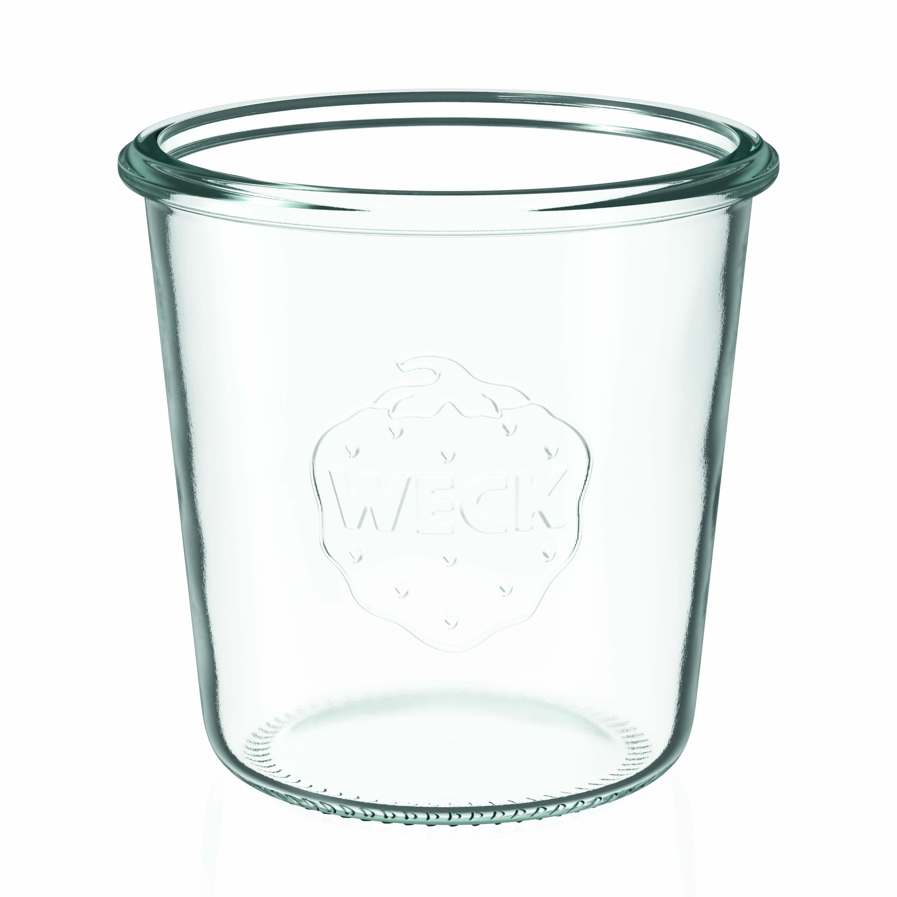 6x Κυλινδρικό βάζο WECK 580 ml με γυάλινο καπάκι RR 100