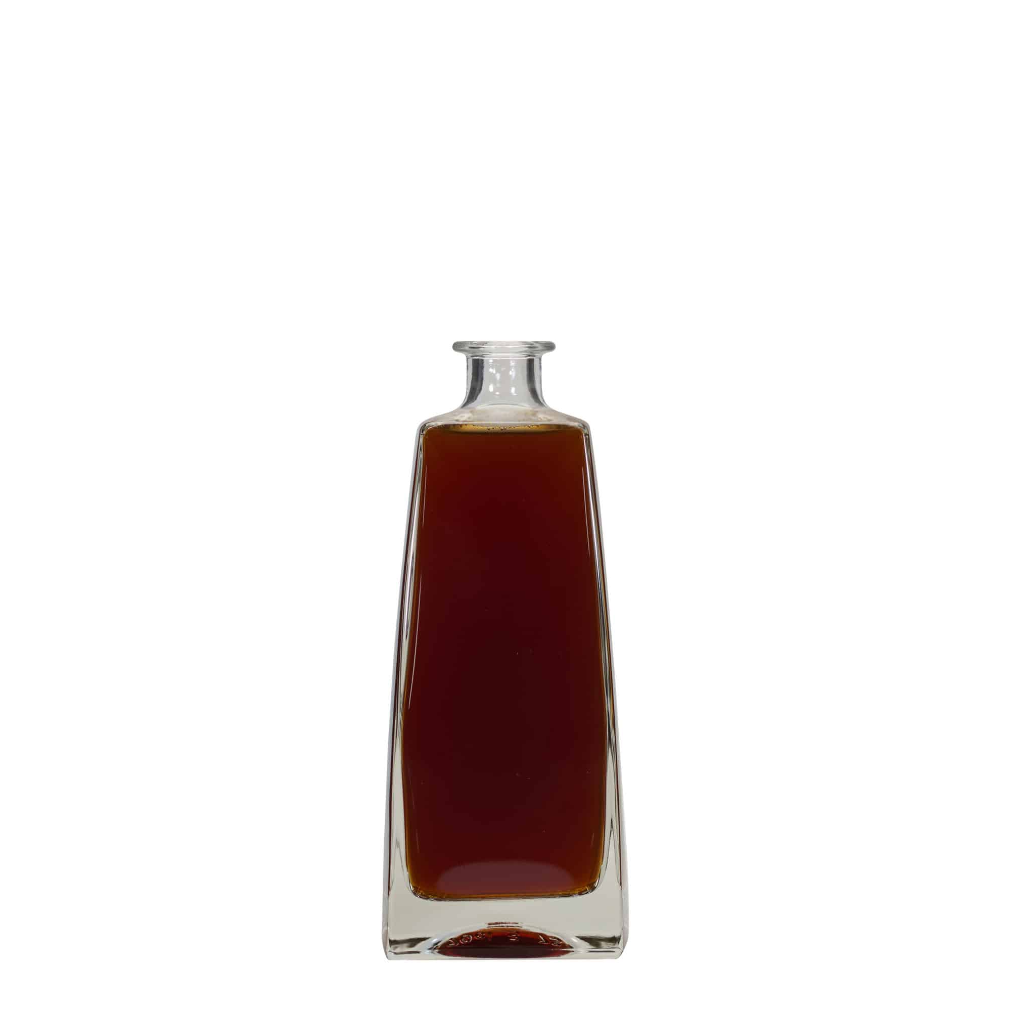 Γυάλινο μπουκάλι 'Timmy' 700 ml, ορθογώνιο, στόμιο: φελλός