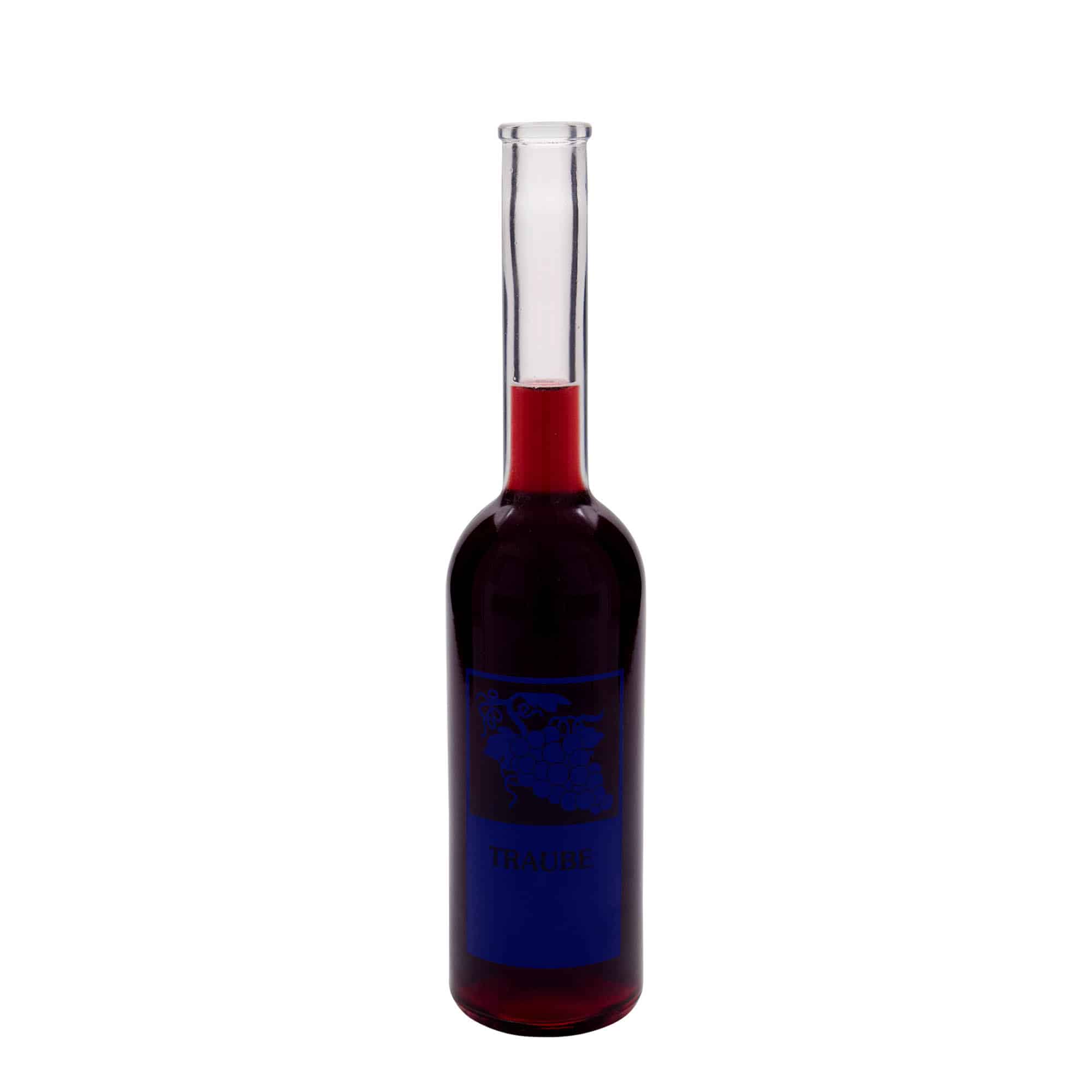 Γυάλινο μπουκάλι 'Opera' 500 ml, σχέδιο: σταφύλια, στόμιο: φελλός