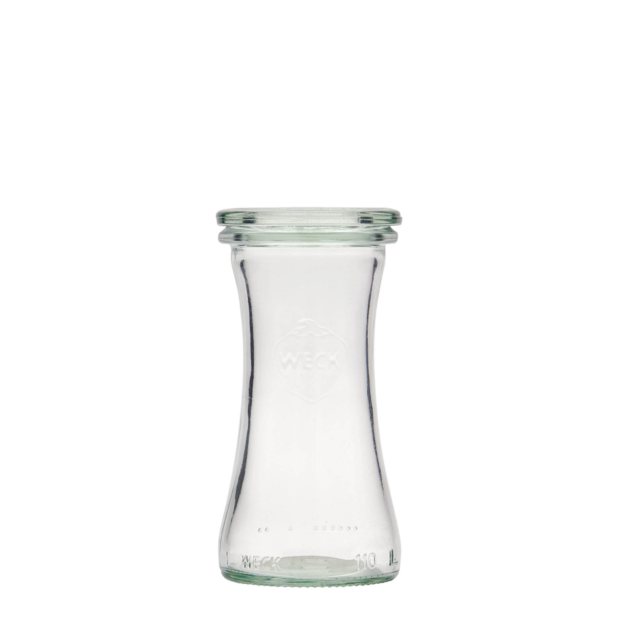 Βάζο για εκλεκτά τρόφιμα WECK 110 ml, στόμιο: στρογγυλεμένο χείλος Βάζο για εκλεκτά τρόφιμα WECK 110 ml, στόμιο: στρογγυλεμένο χείλος