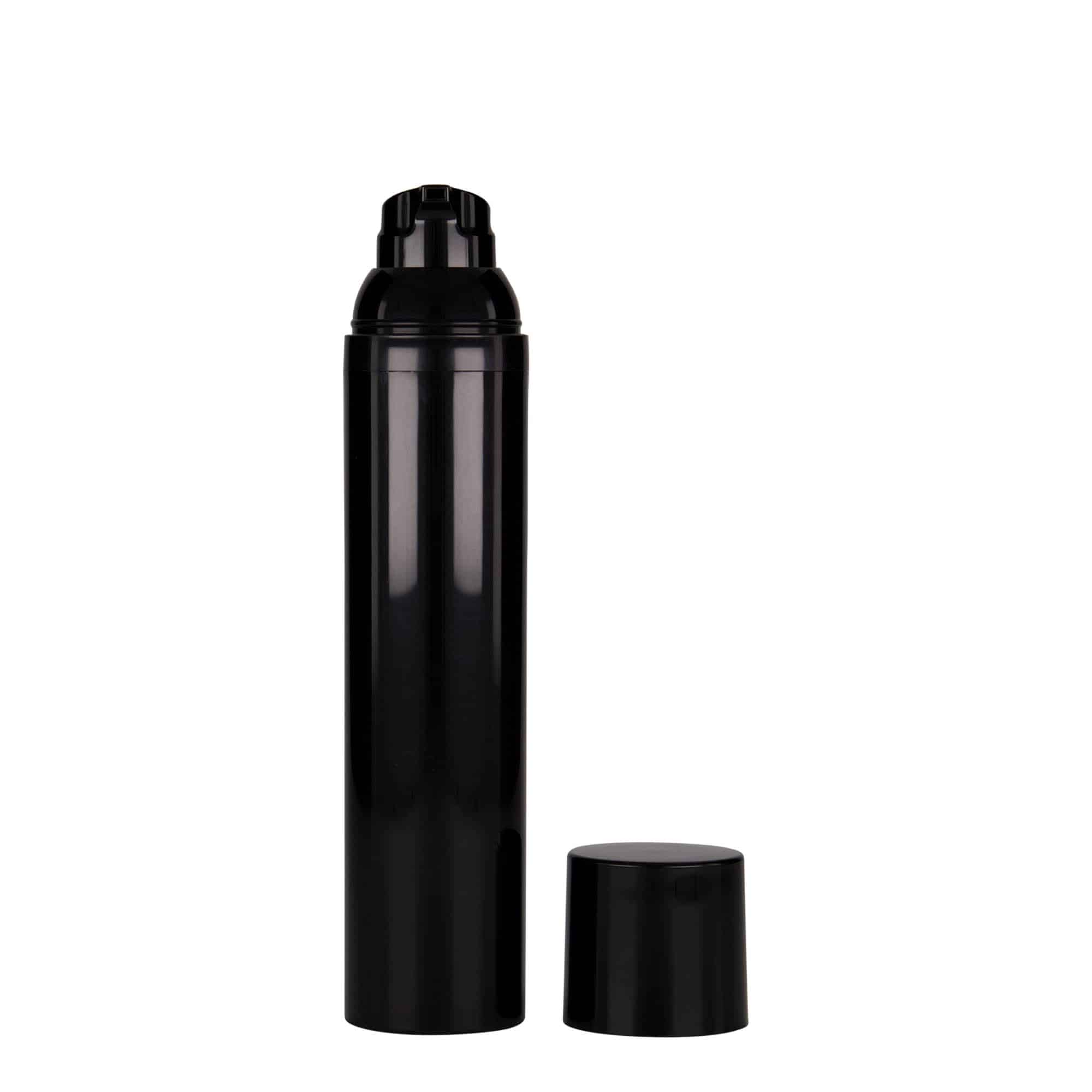 100 ml Airless Διανομέας 'Mezzo', πλαστικό PP, μαύρο