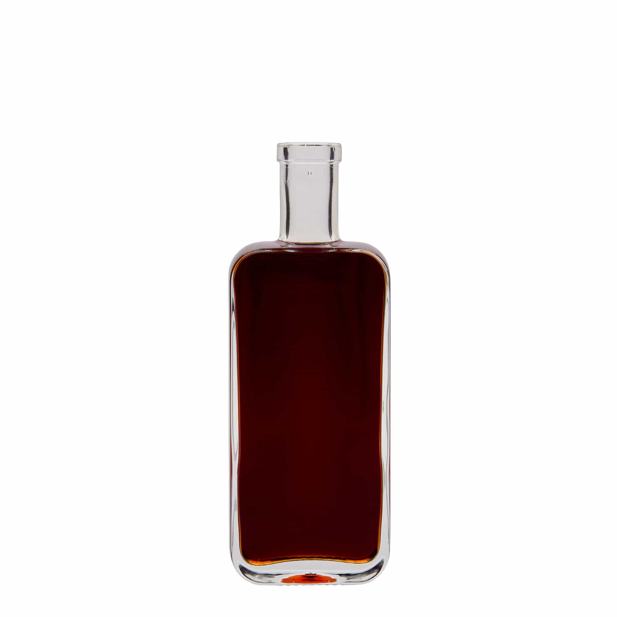 Γυάλινο μπουκάλι 'Nice' 200 ml, ορθογώνιο, στόμιο: φελλός