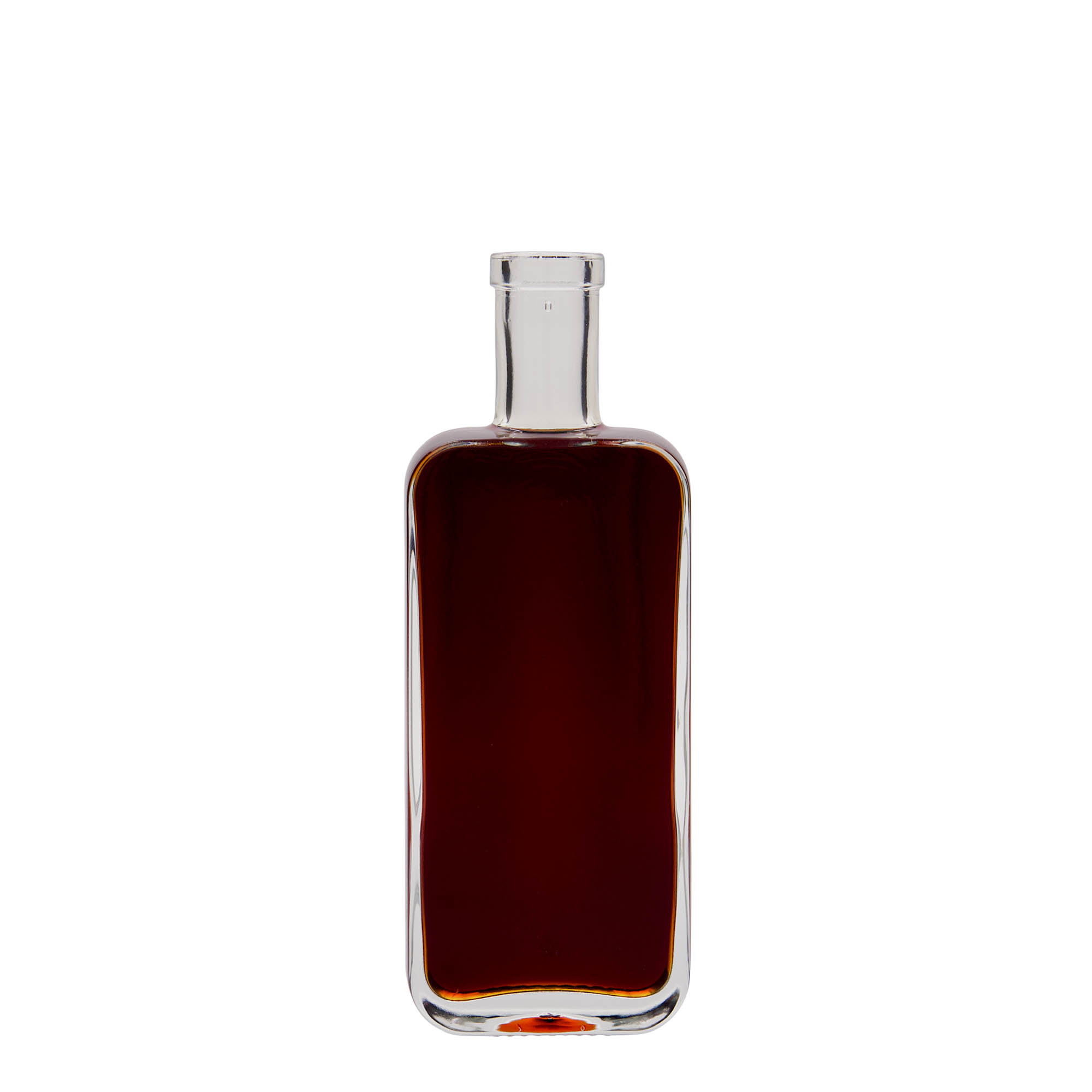 Γυάλινο μπουκάλι 'Nice' 200 ml, ορθογώνιο, στόμιο: φελλός