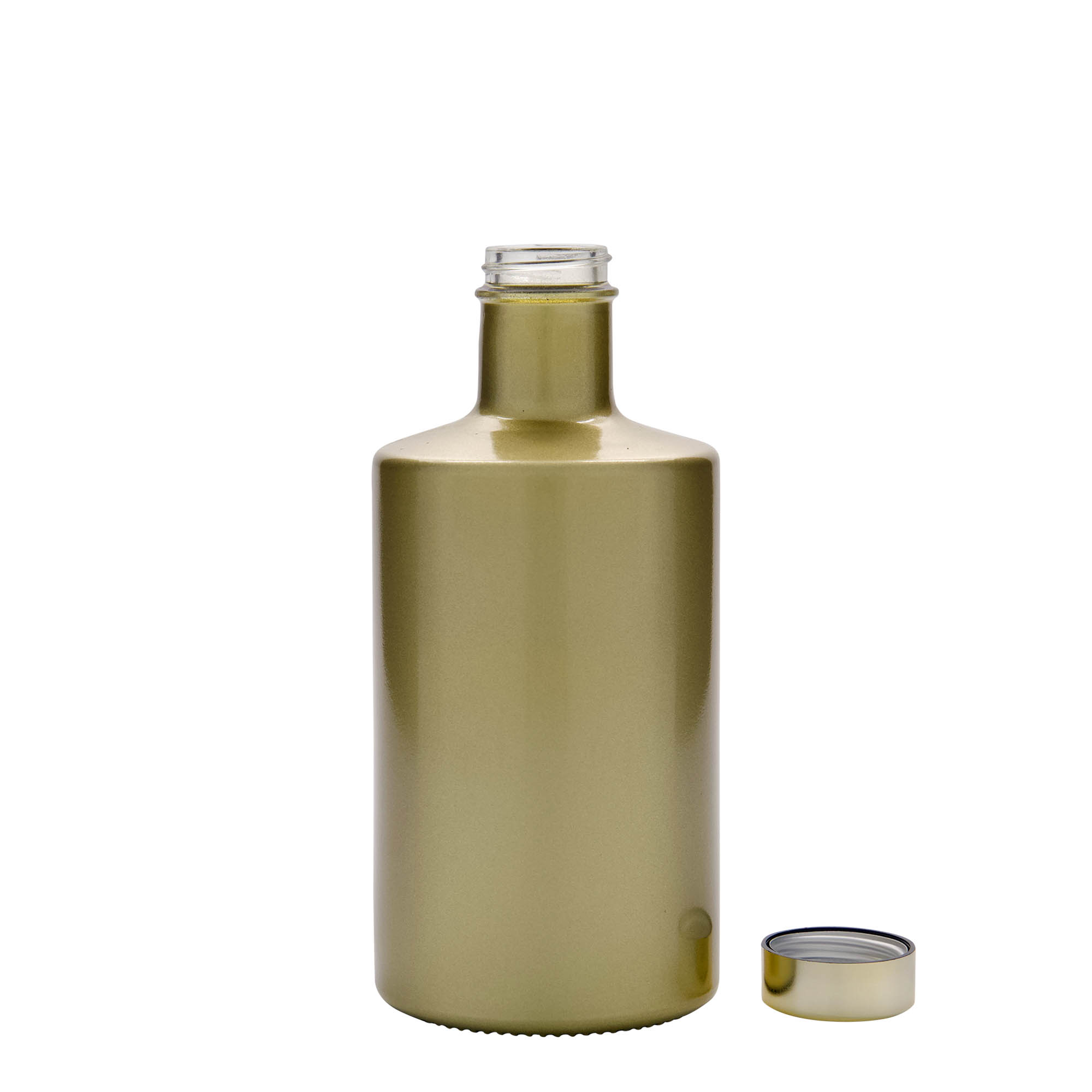 Γυάλινο μπουκάλι 'Caroline' 500 ml, χρυσό, στόμιο: GPI 33