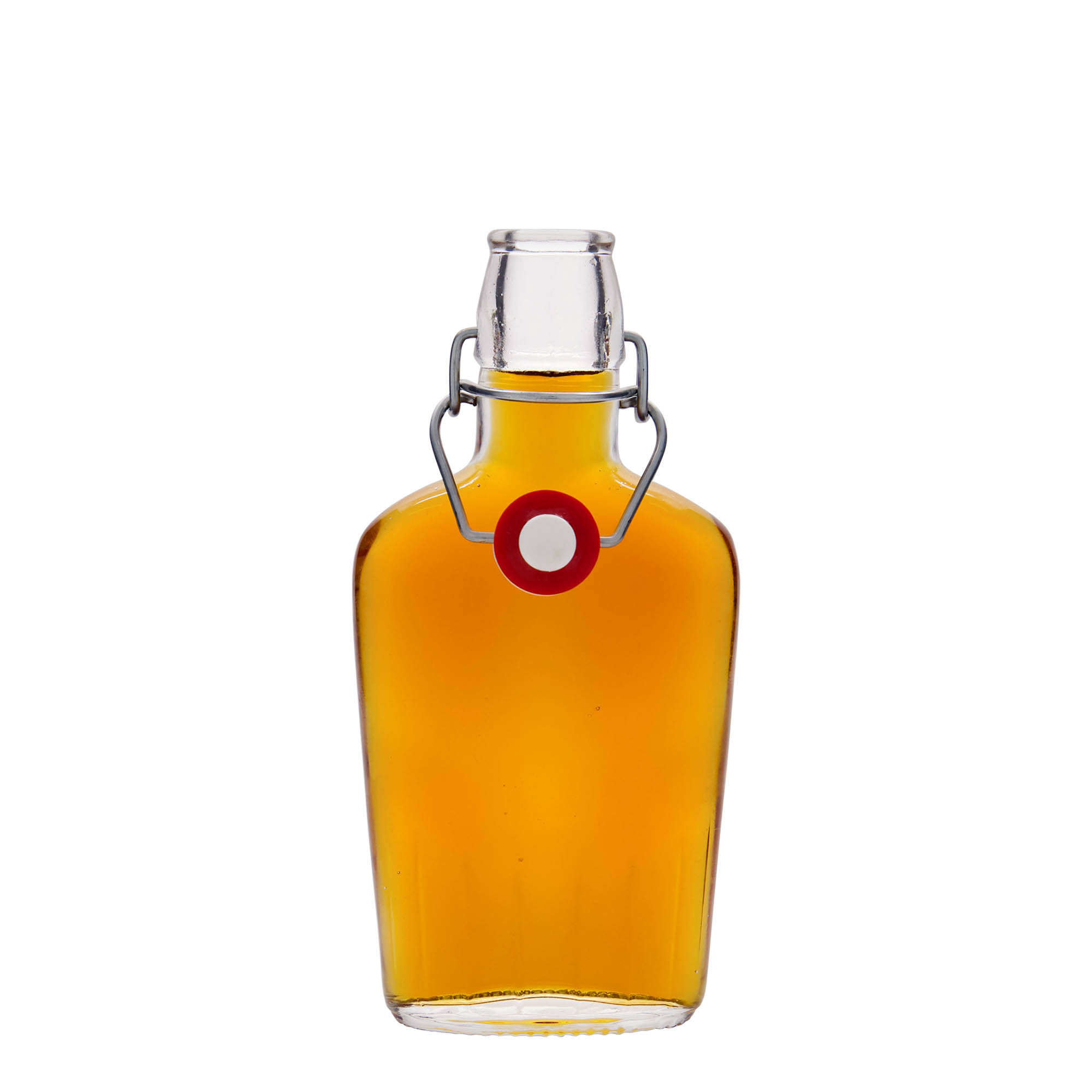 Γυάλινο μπουκάλι 'Fiaschetta' 250 ml, οβάλ, στόμιο: μηχανικό πώμα