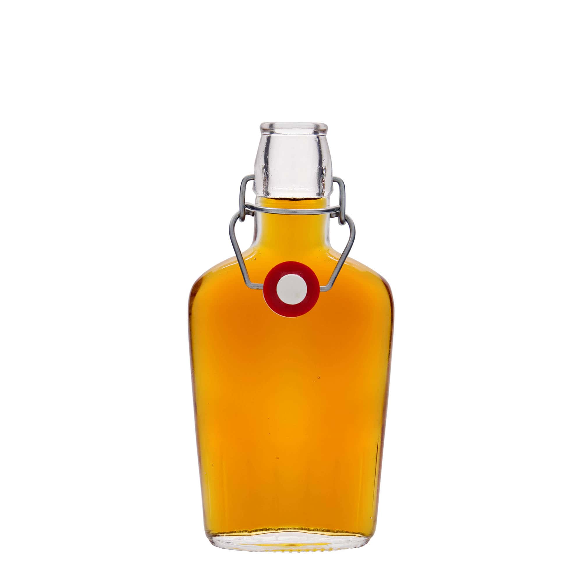 Γυάλινο μπουκάλι 'Fiaschetta' 250 ml, οβάλ, στόμιο: μηχανικό πώμα