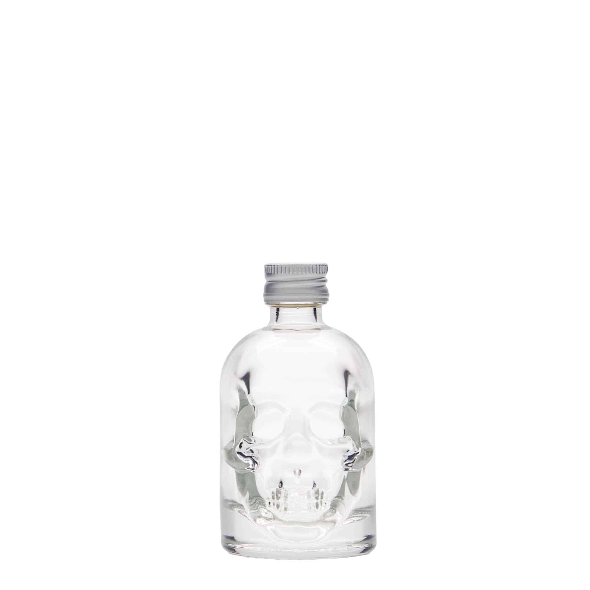50 ml γυάλινο μπουκάλι 'Κρανίο', στόμιο: PP 18