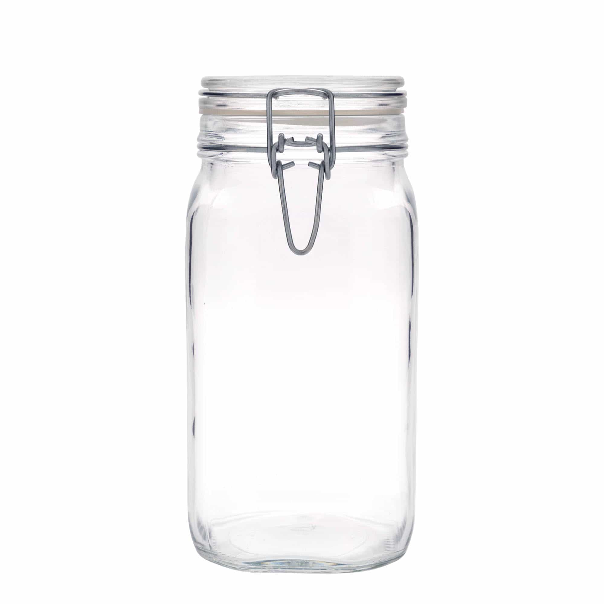 Βάζο με καπάκι με κλιπ 'Fido' 1.500 ml, τετράγωνο, στόμιο: καπάκι με κλιπ Βάζο με καπάκι με κλιπ 'Fido' 1.500 ml, τετράγωνο, στόμιο: καπάκι με κλιπ