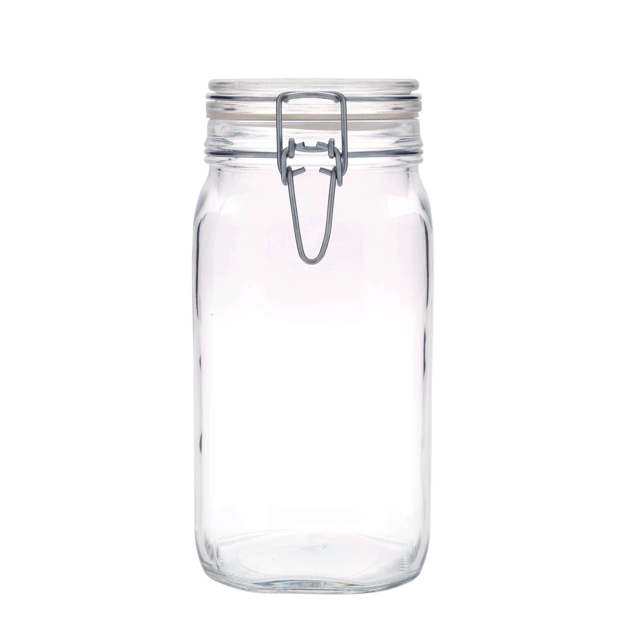Βάζο με καπάκι με κλιπ 'Fido' 1.500 ml, τετράγωνο, στόμιο: καπάκι με κλιπ