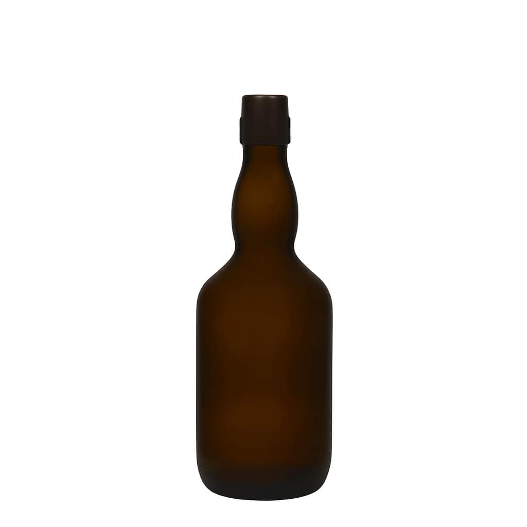 Μπουκάλι μπύρας με φαρδύ λαιμό 500 ml, γυάλινο, πράσινο αντικέ, στόμιο: μηχανικό πώμα