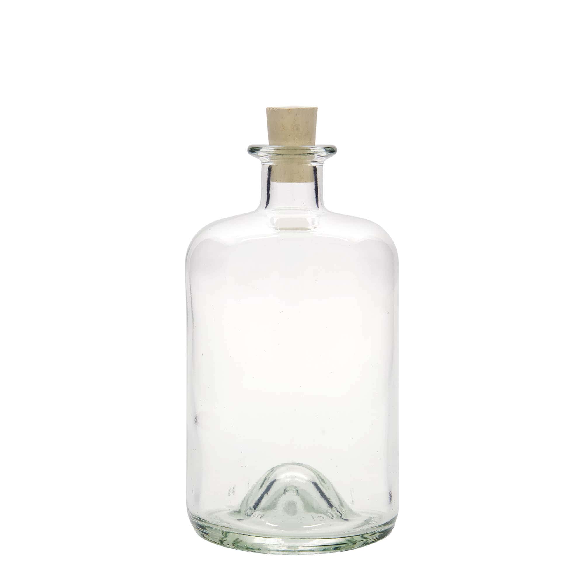 Γυάλινο μπουκάλι φαρμακείου 700 ml, στόμιο: φελλός