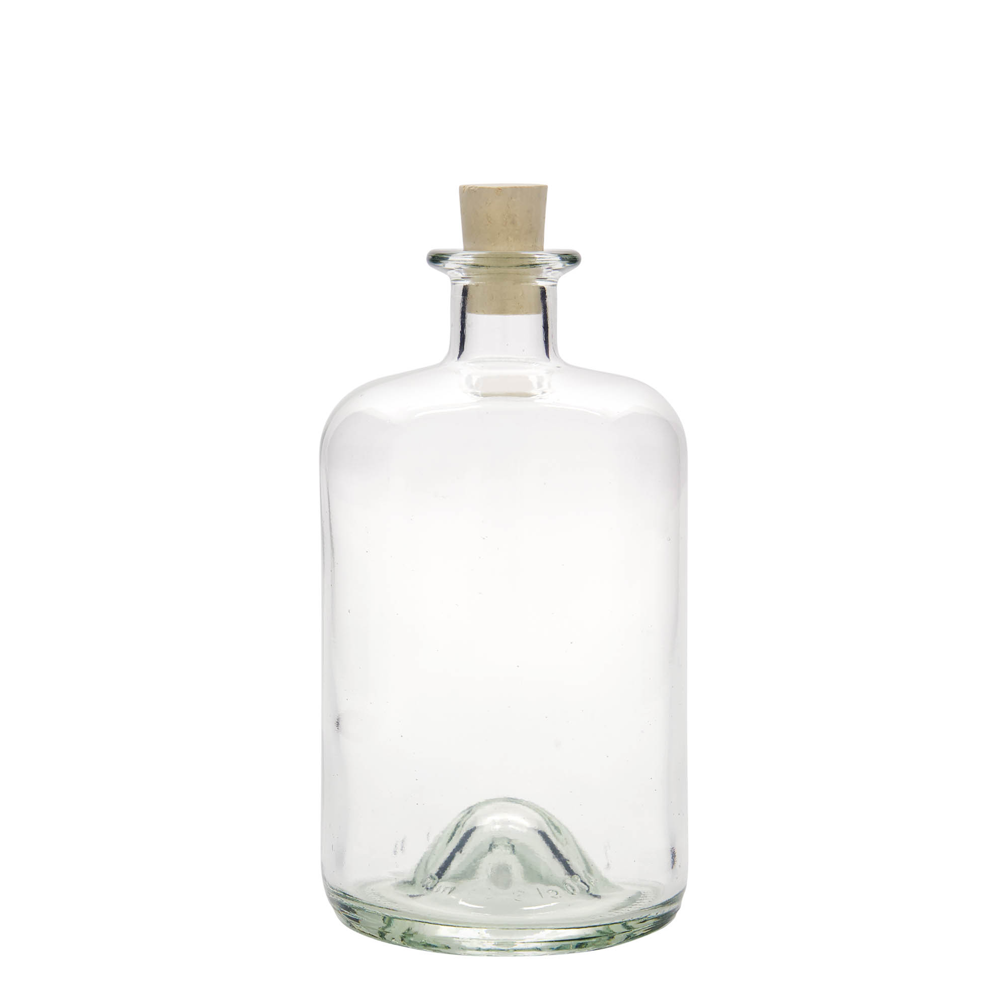 Γυάλινο μπουκάλι φαρμακείου 700 ml, στόμιο: φελλός