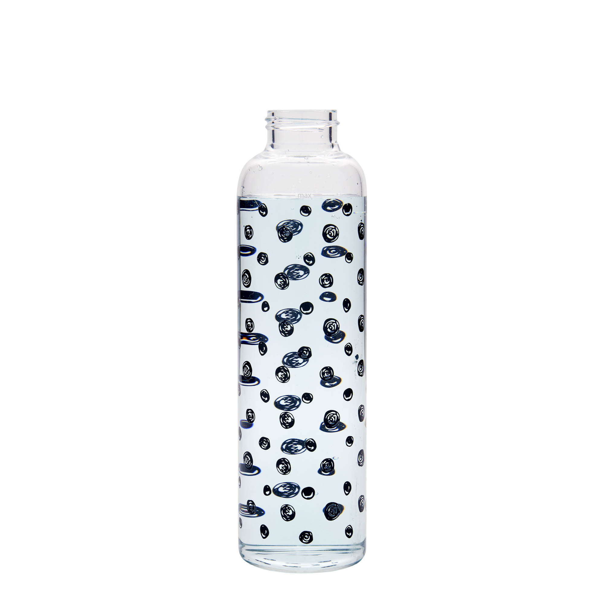 Παγούρι 'Περσέας' 500 ml, σχέδιο: μαύρες κουκκίδες, στόμιο: βιδωτό πώμα