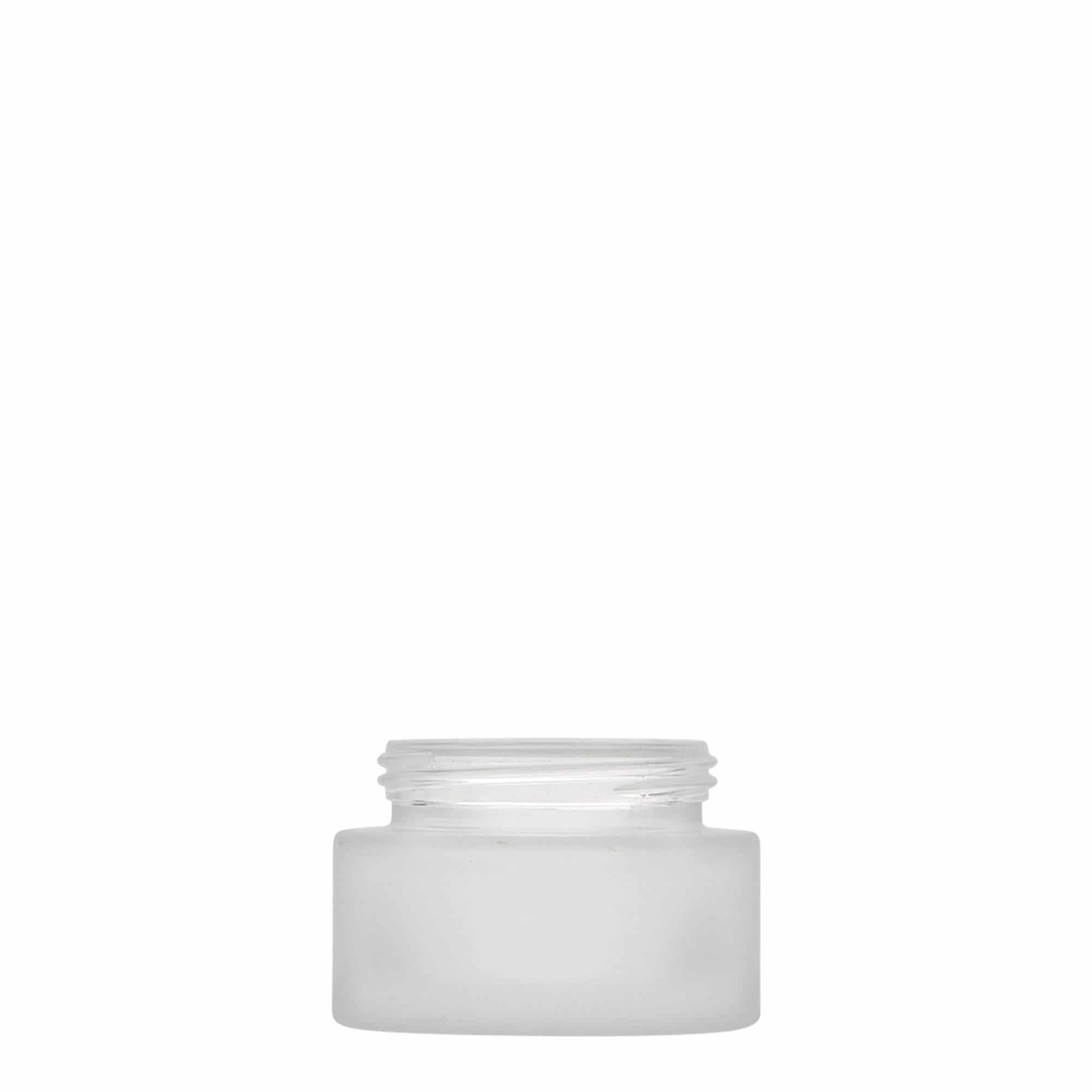 Βάζο για καλλυντικά 'Platin Edition' 30 ml, γυάλινο, εφέ του πάγου, στόμιο: βιδωτό πώμα Βάζο για καλλυντικά 'Platin Edition' 30 ml, γυάλινο, εφέ του πάγου, στόμιο: βιδωτό πώμα
