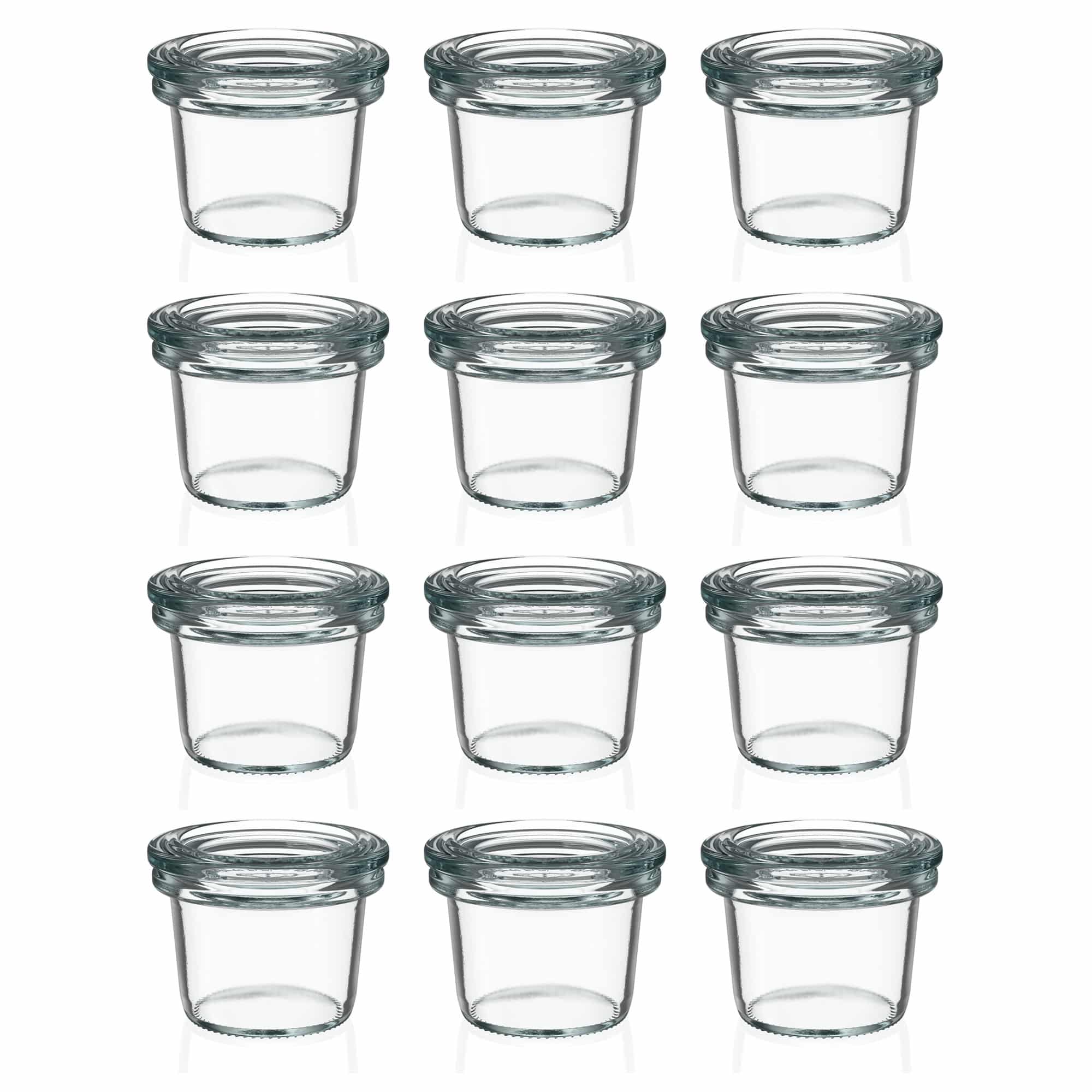 12x Κυλινδρικό βάζο WECK 35 ml με γυάλινο καπάκι RR 40